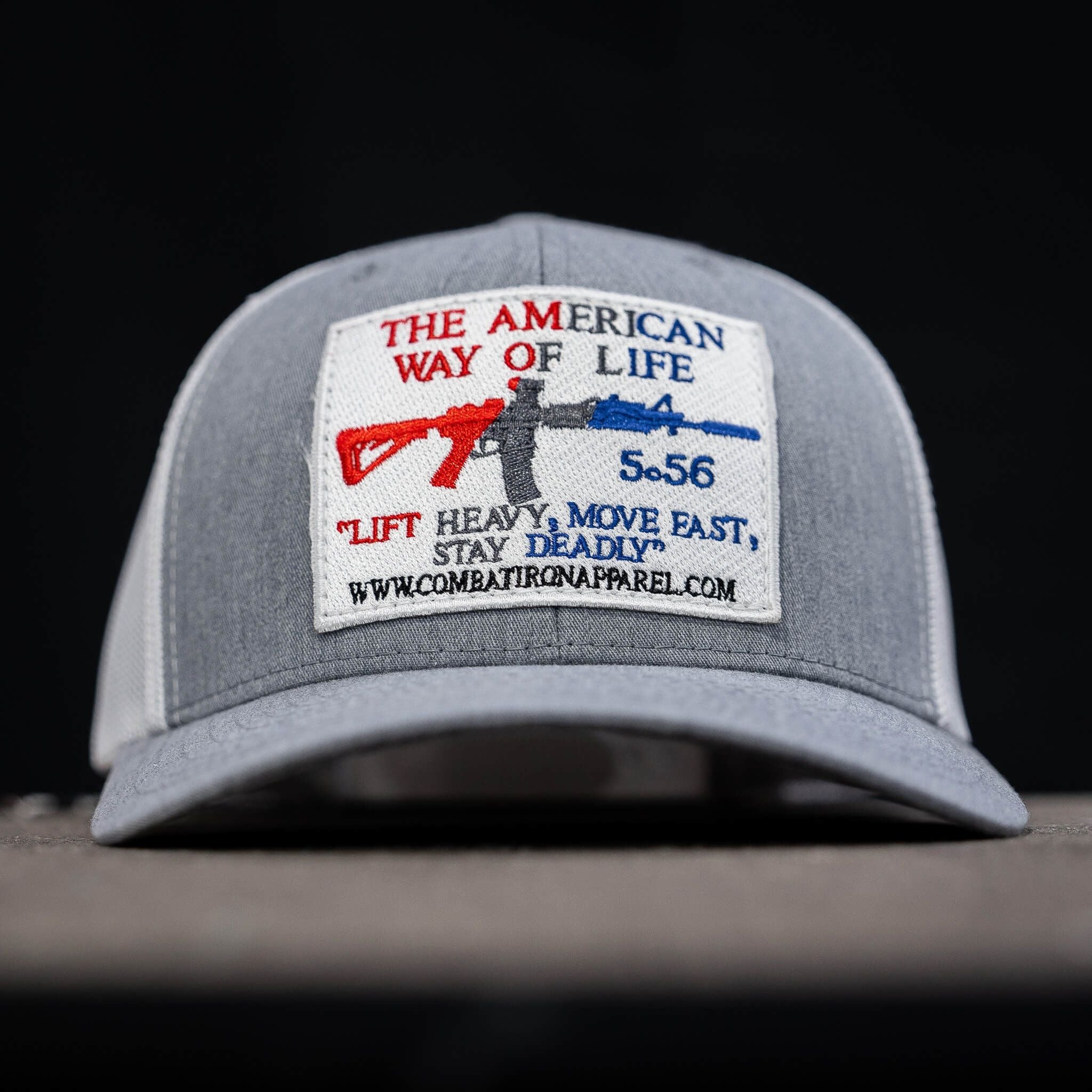 American Way Of Life White Patch Snapback Hat
