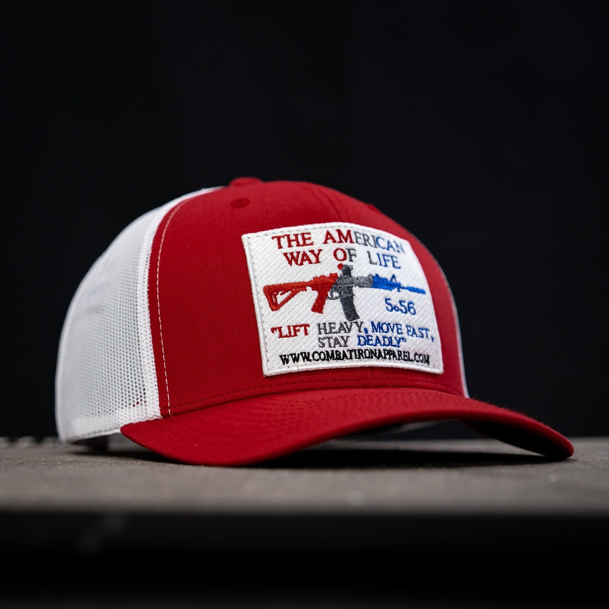 American Way Of Life White Patch Snapback Hat