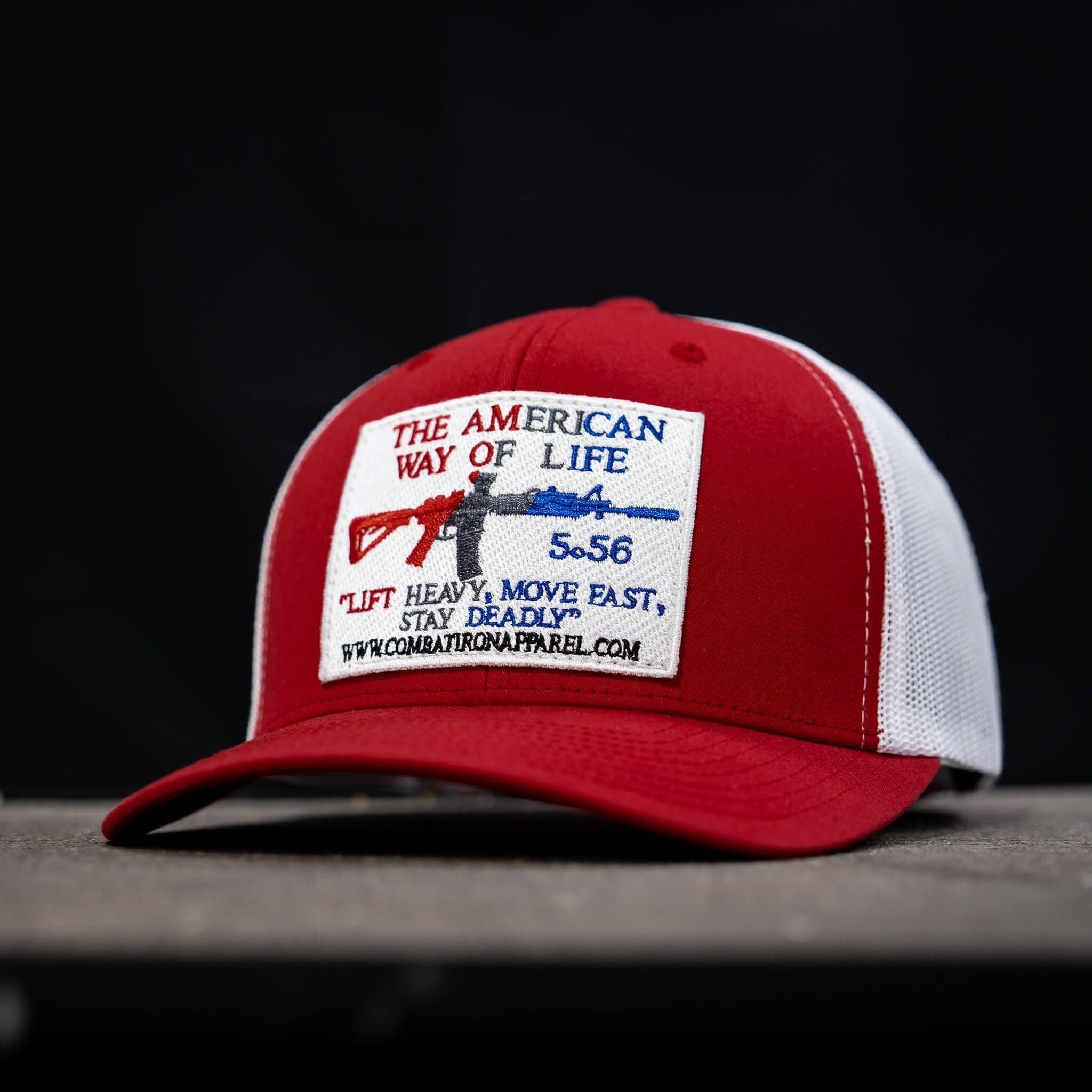 American Way Of Life White Patch Snapback Hat