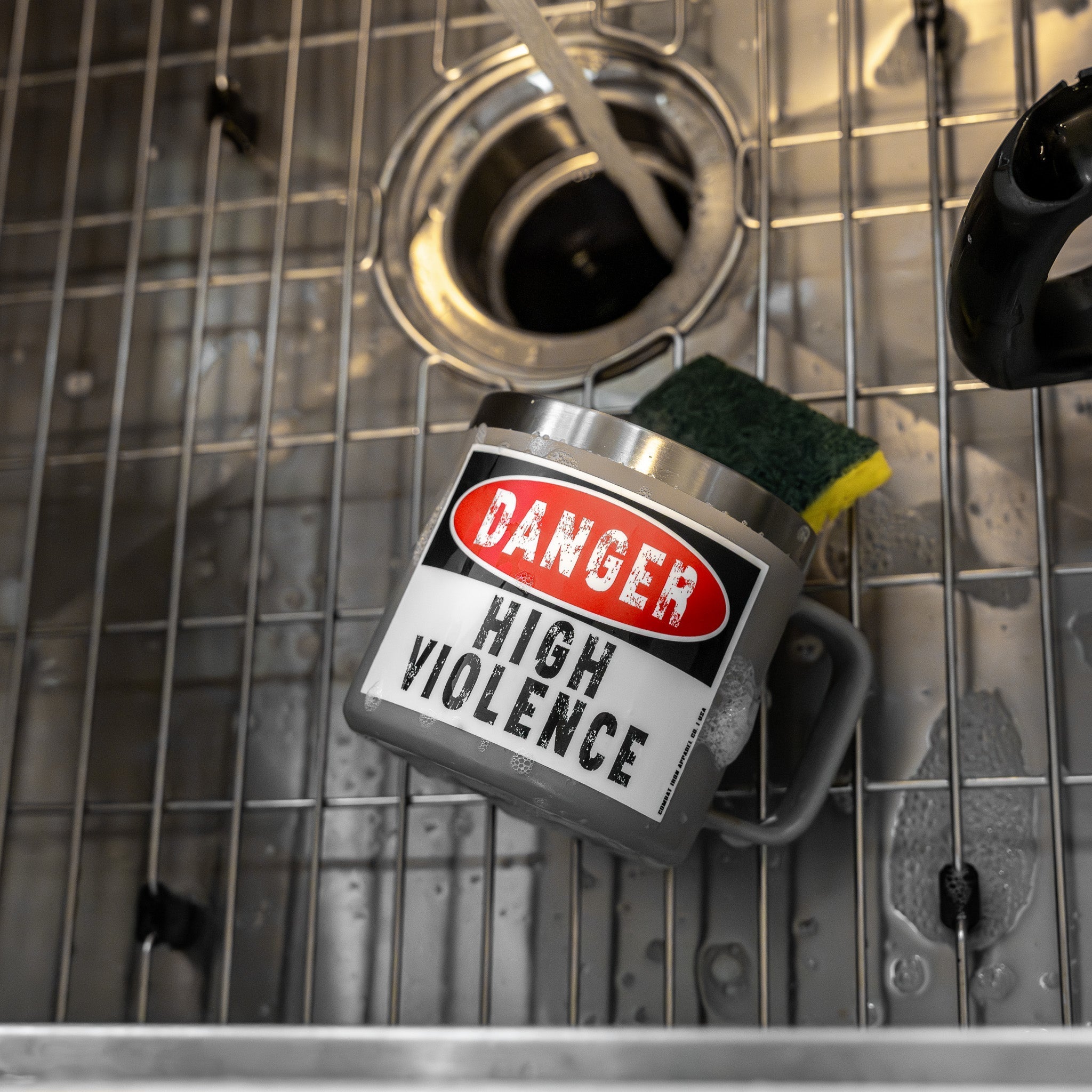 Danger High Violence Decal Sticker