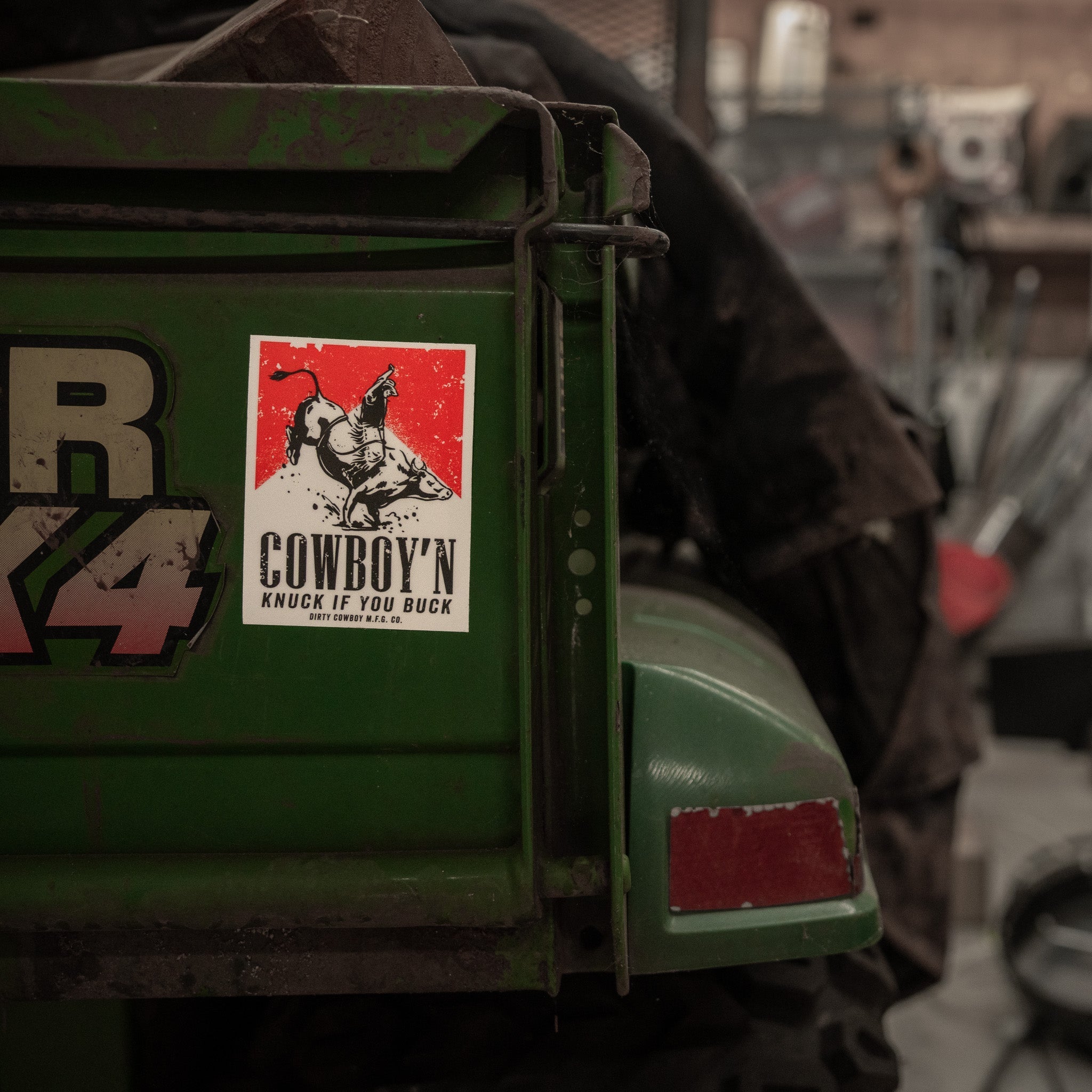 Cowboy'n Knuck If You Buck Rodeo Decal