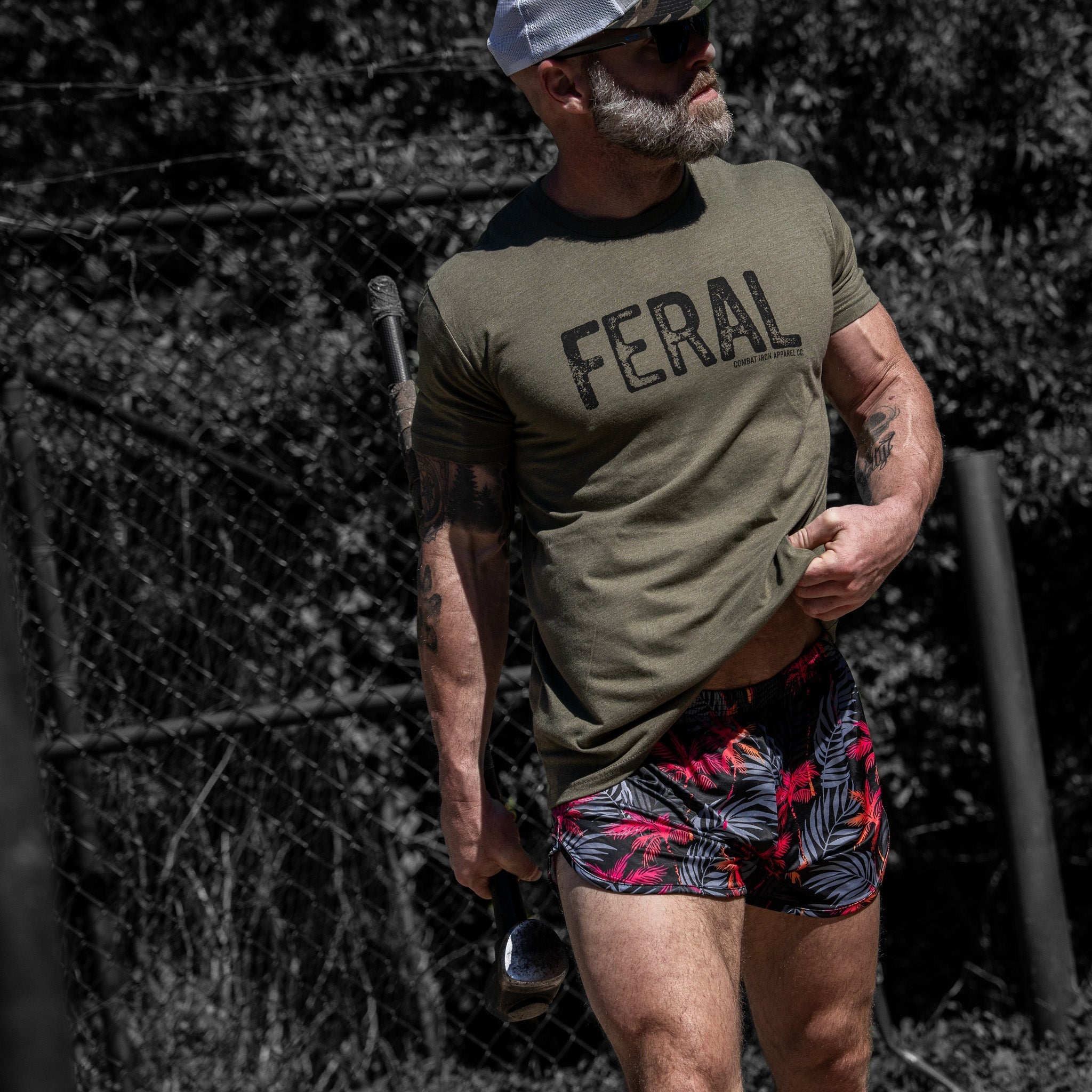 Feral Distressed Men's T-Shirt