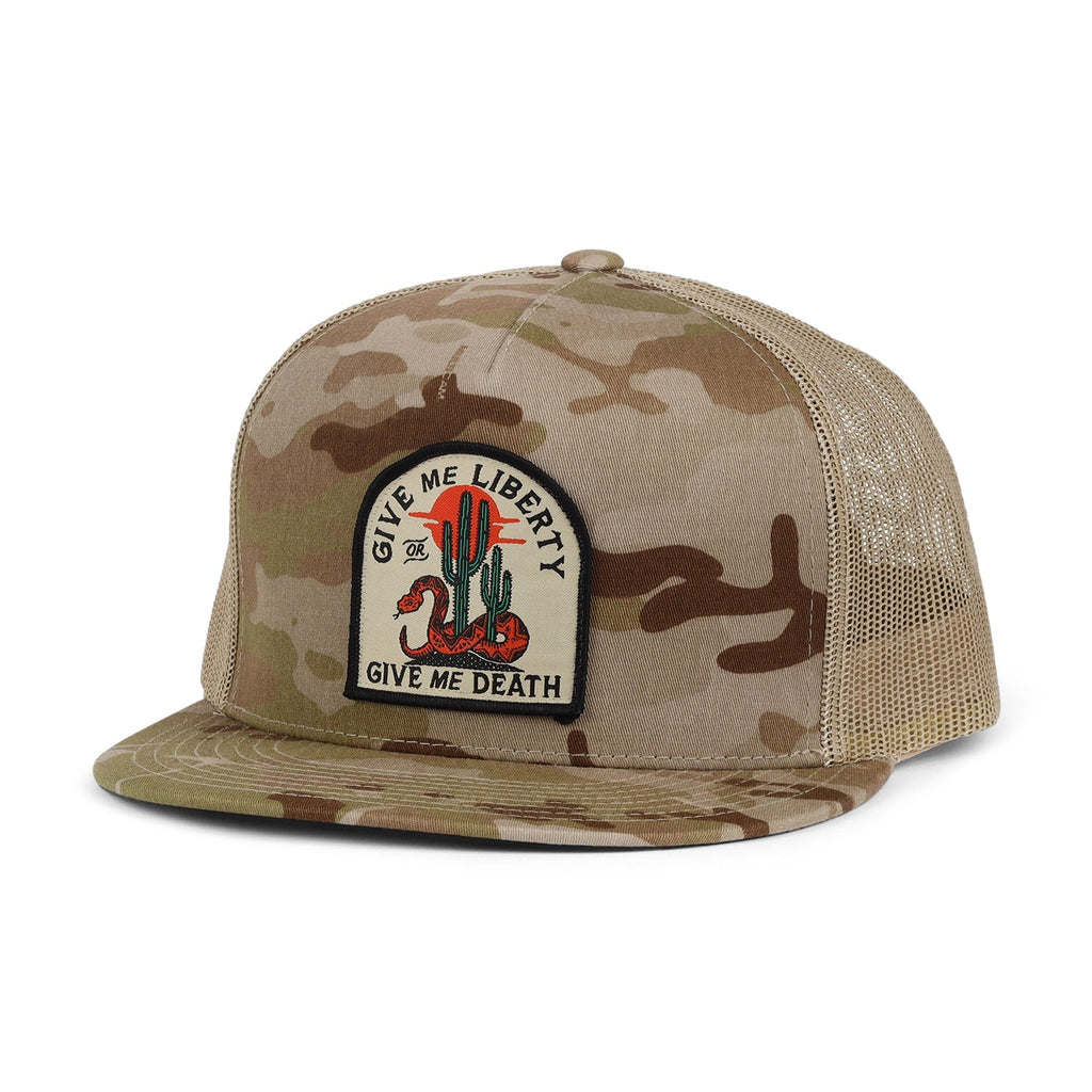 Liberty or Death Brown Camo Hat | The Brave Ones