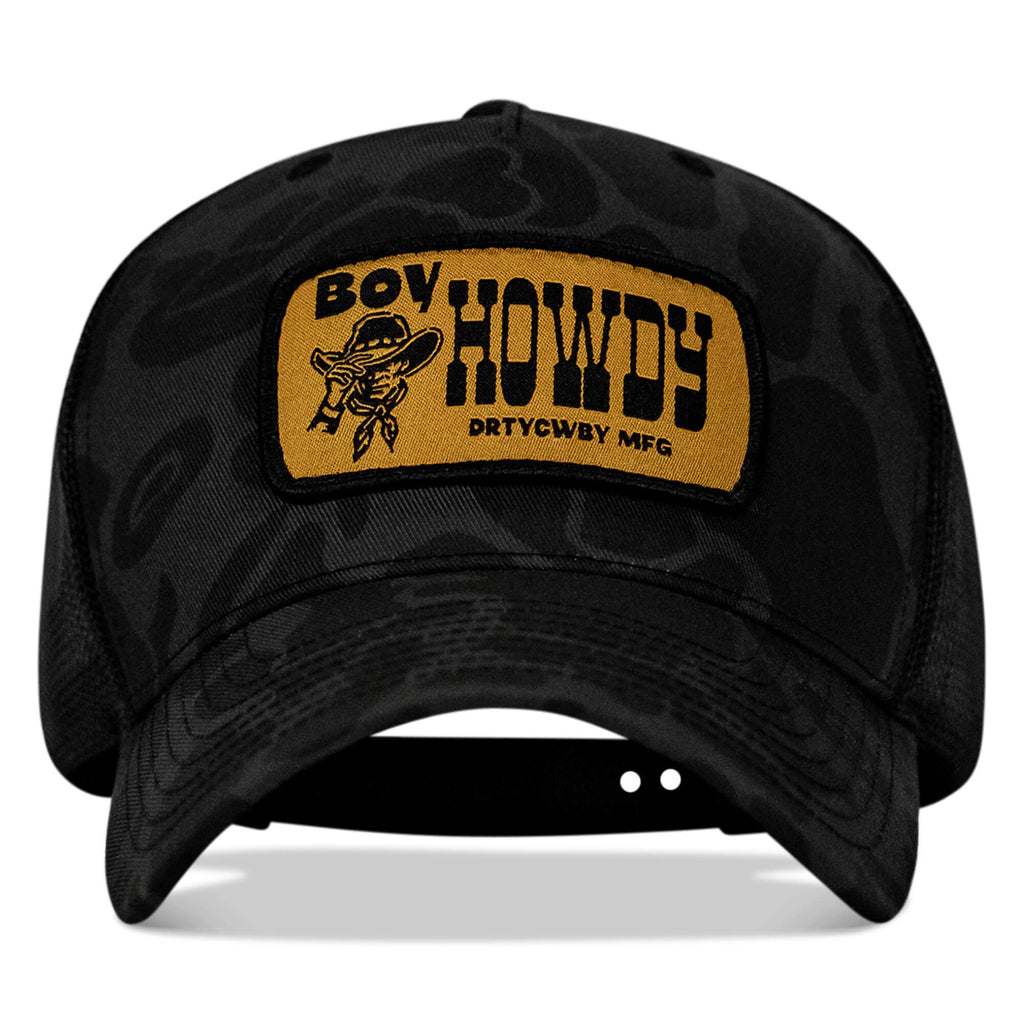 Boy Howdy Western Patch Snapback Hat