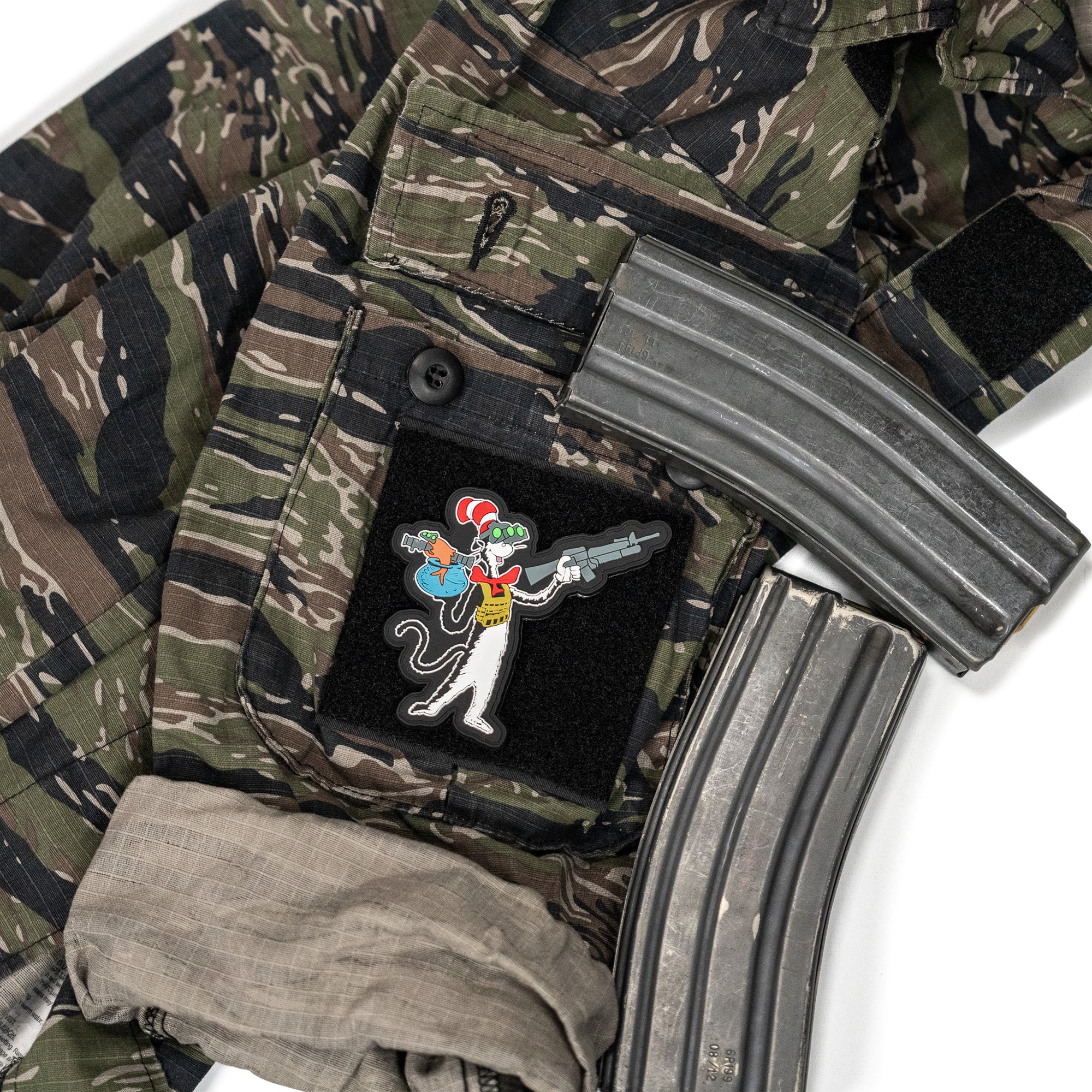 Cat with a Gat Pvc Patch