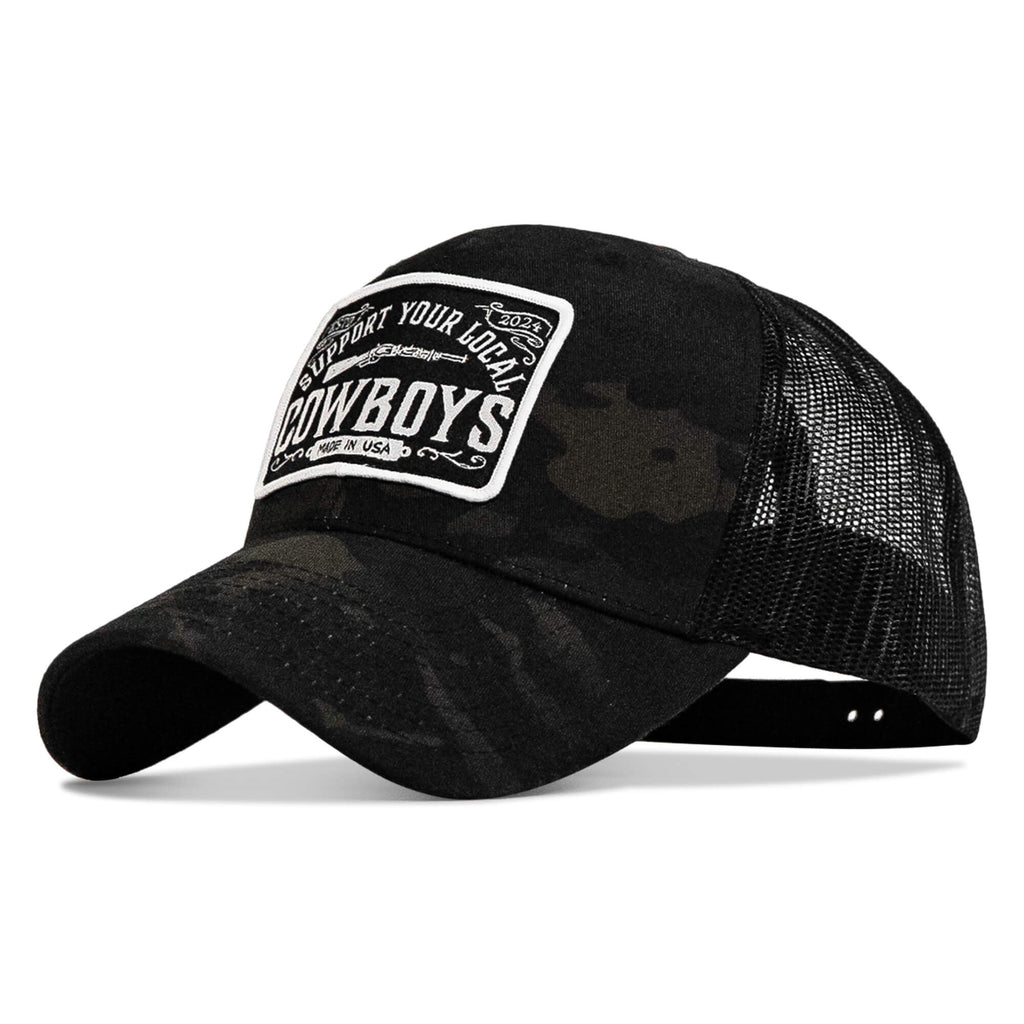 Support Your Local Cowboys Patch Snapback Hat