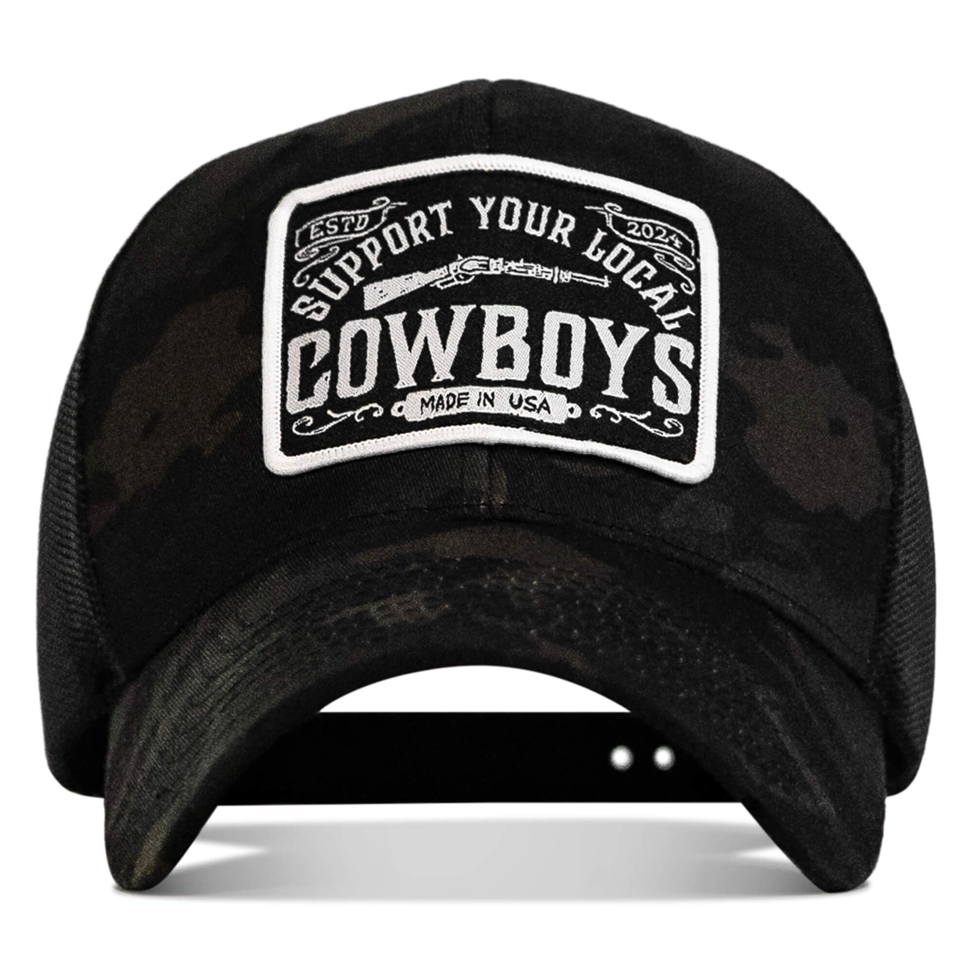 Support Your Local Cowboys Patch Snapback Hat
