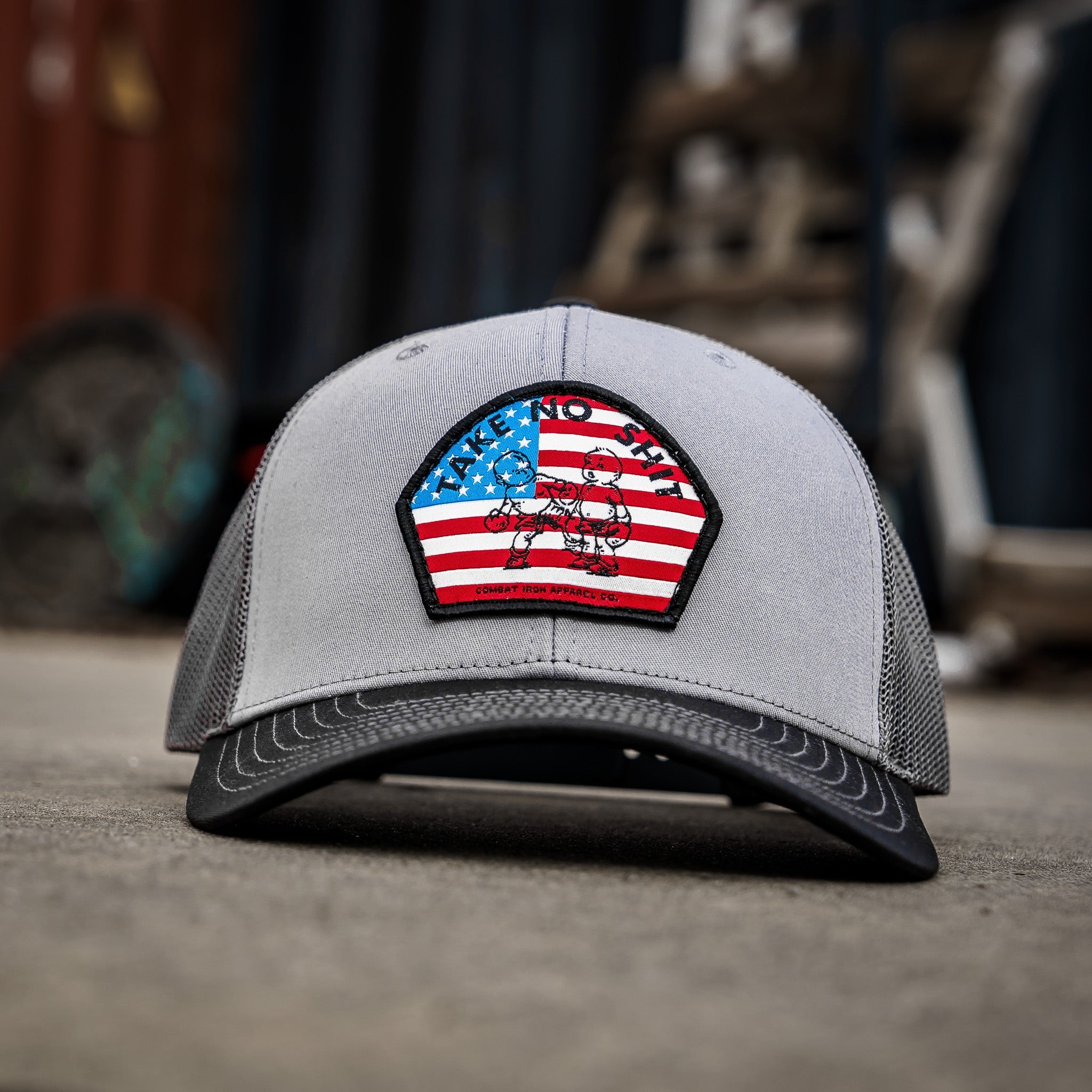 Take No Shit American Flag Patch SnapBack