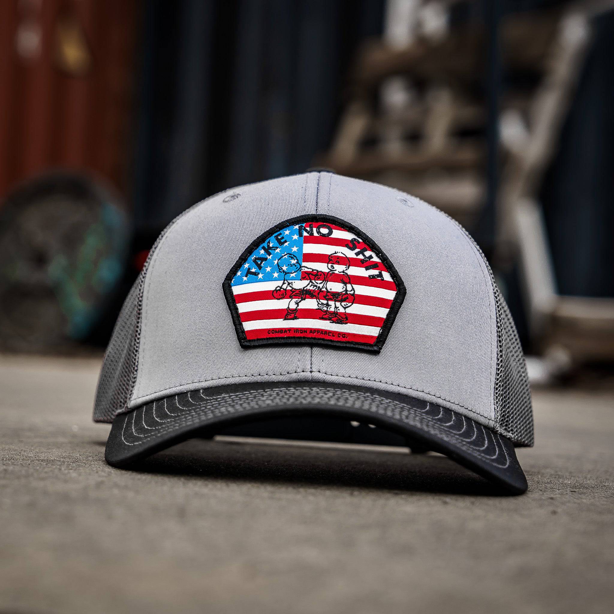 Take No Shit American Flag Patch SnapBack
