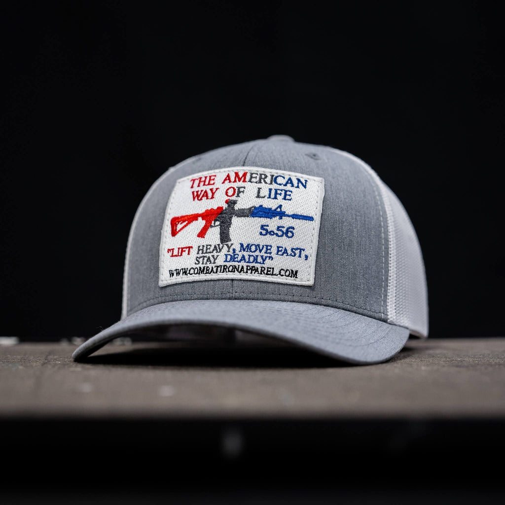 American Way Of Life White Patch Snapback Hat