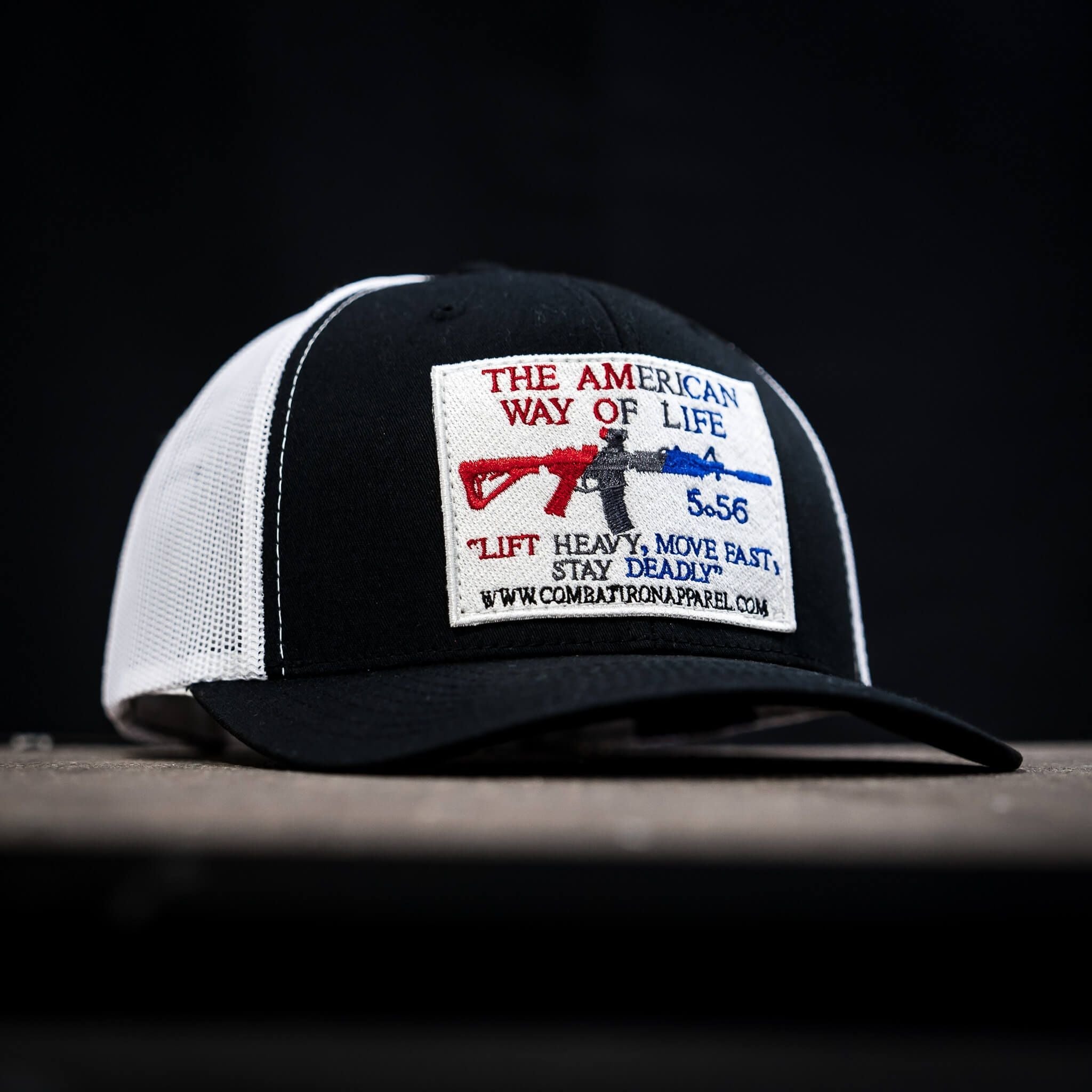 American Way Of Life White Patch Snapback Hat
