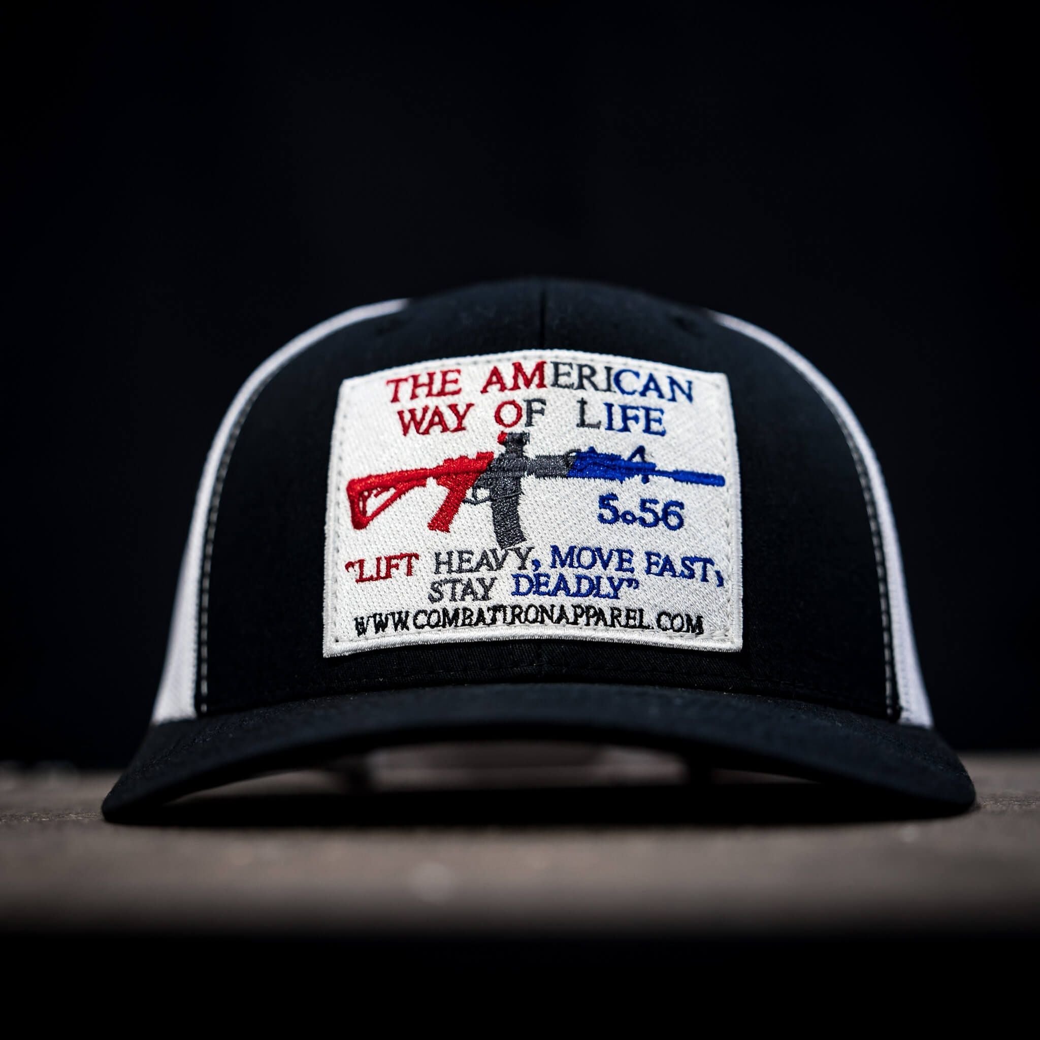 American Way Of Life White Patch Snapback Hat