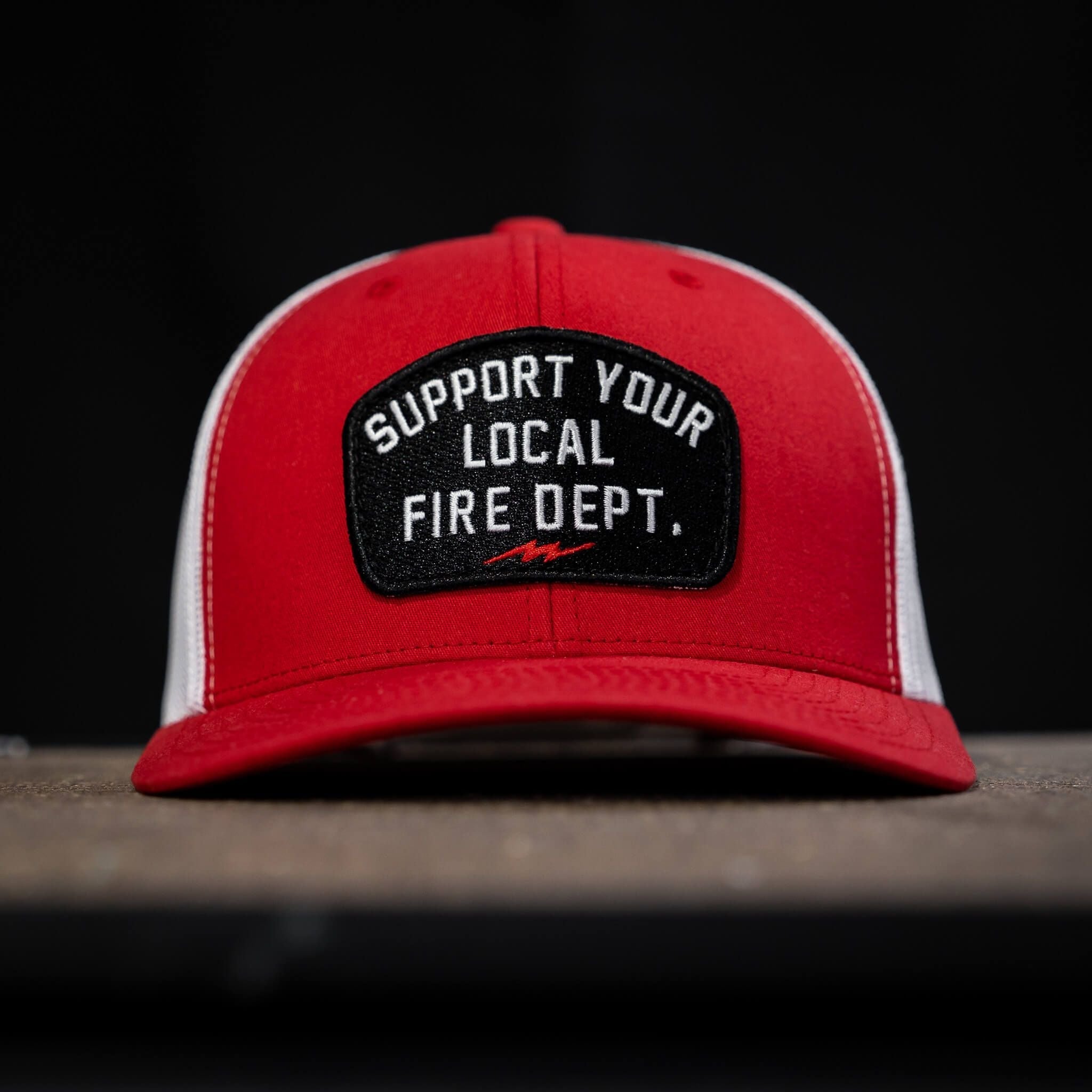 Support Your Local Fire Dept. Patch Snapback Hat