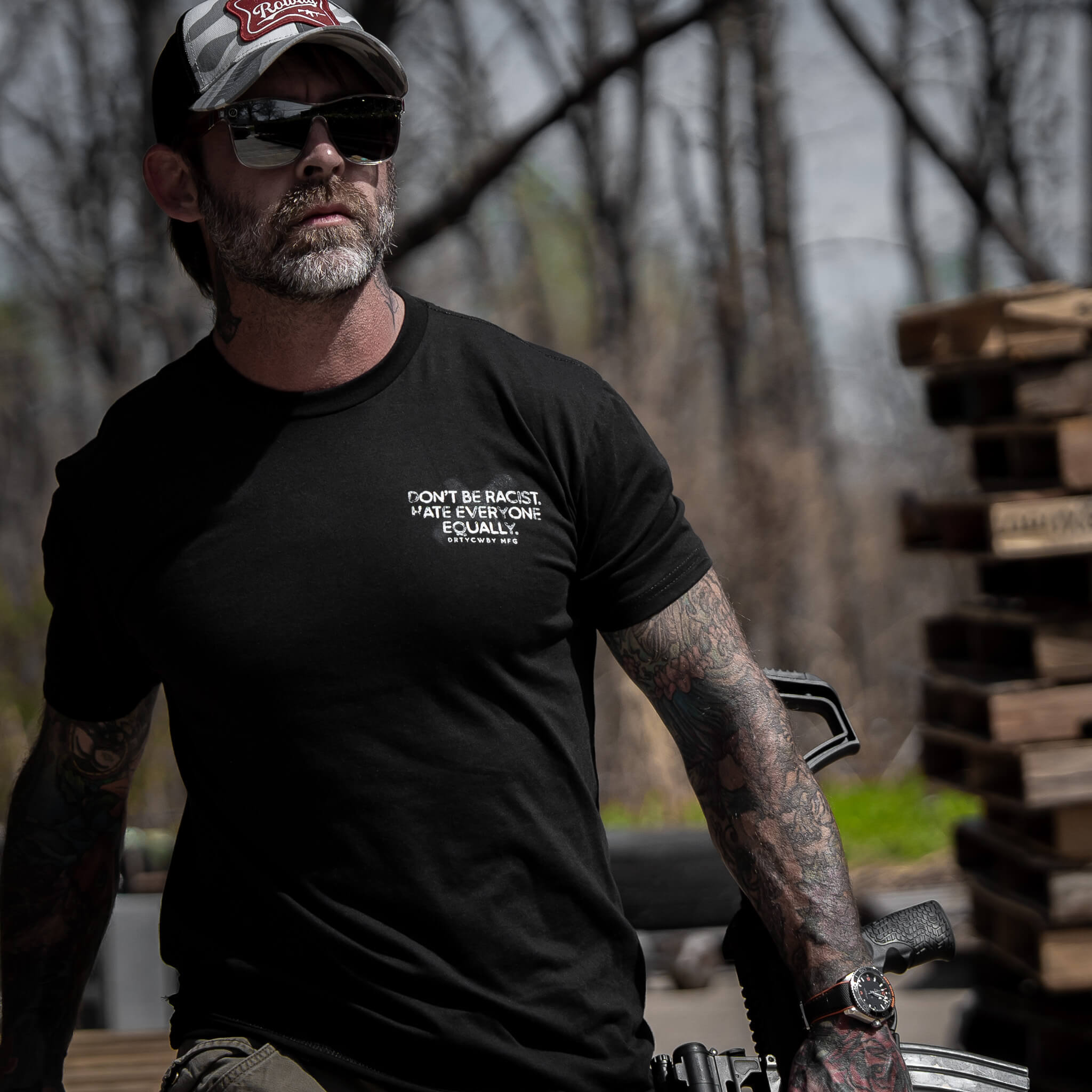 Don't Be Racist. Hate Everyone Equally Men's T-Shirt