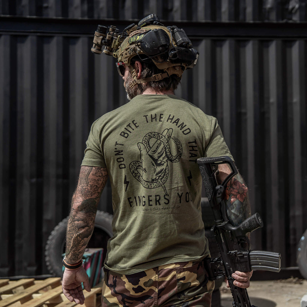 Don't Bite The Hand That Fingers You Men's T-Shirt