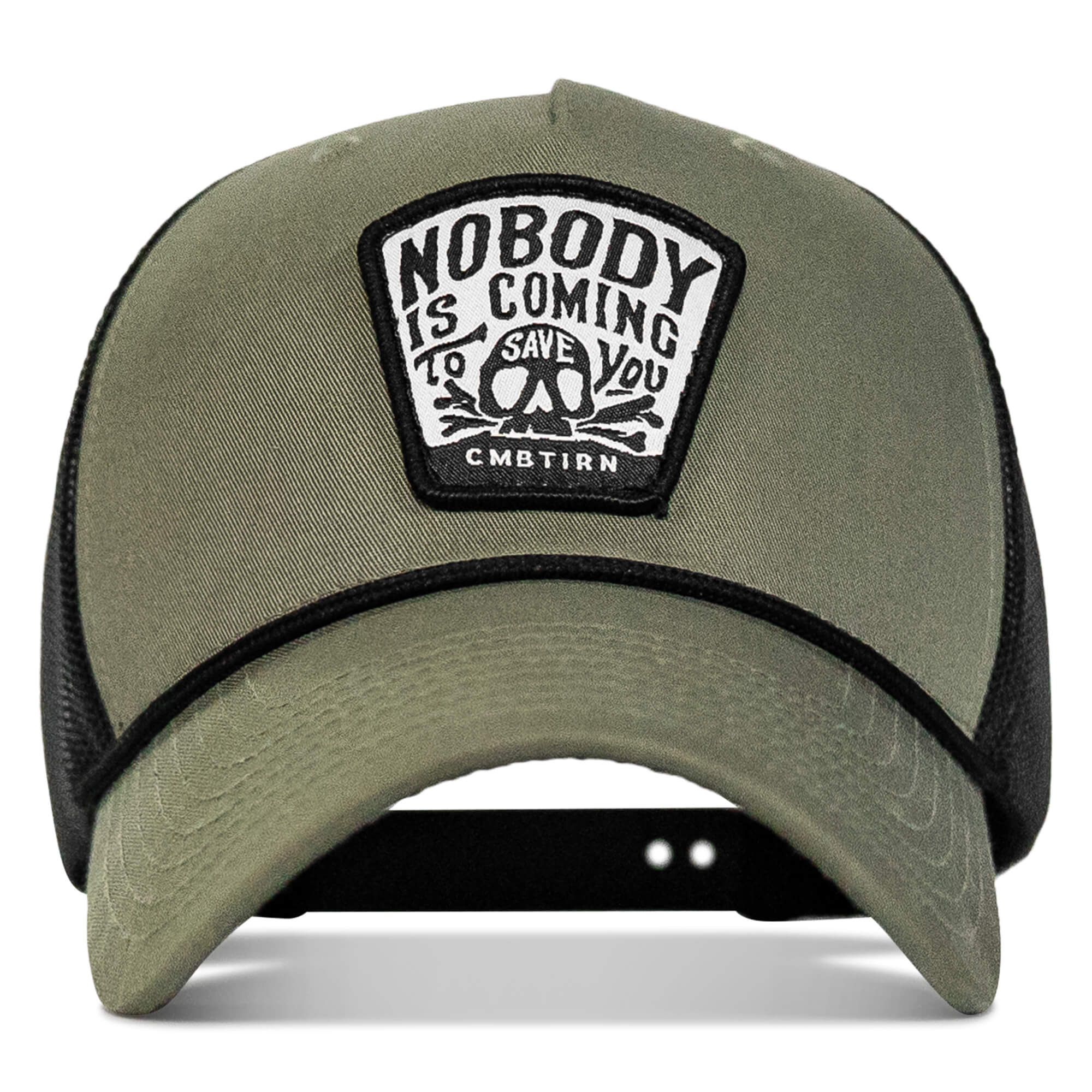 Nobody Is Coming To Save You Skull Patch Rope Snapback