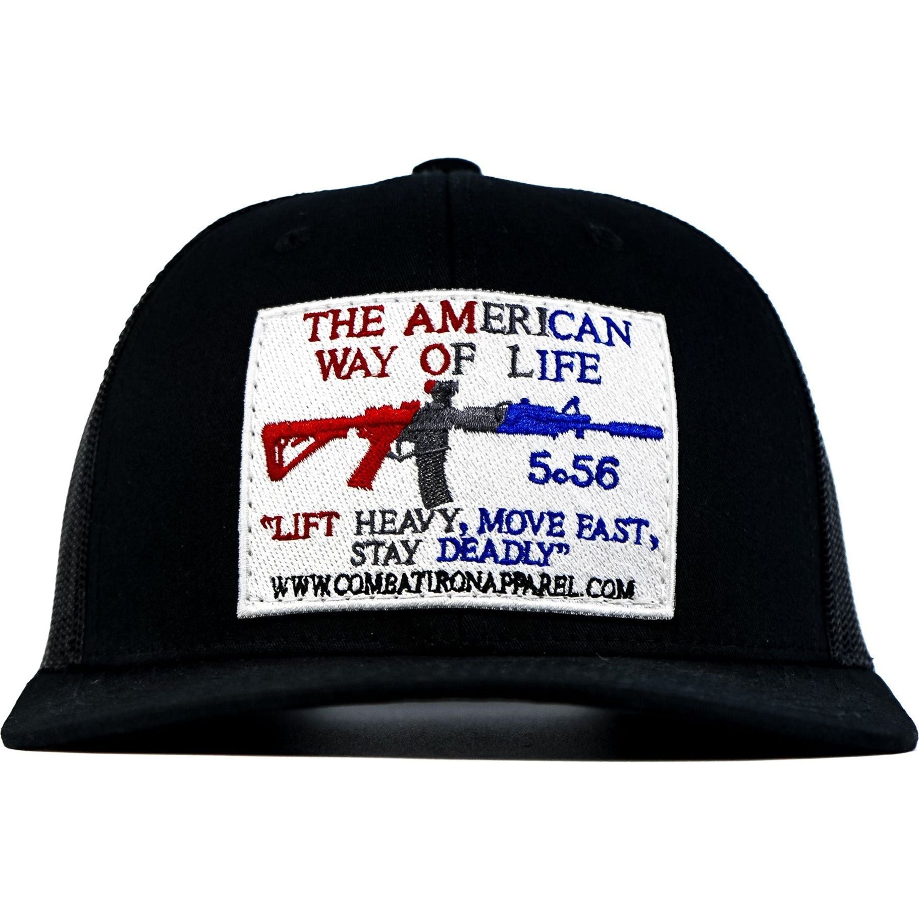 American Way Of Life White Patch Snapback Hat