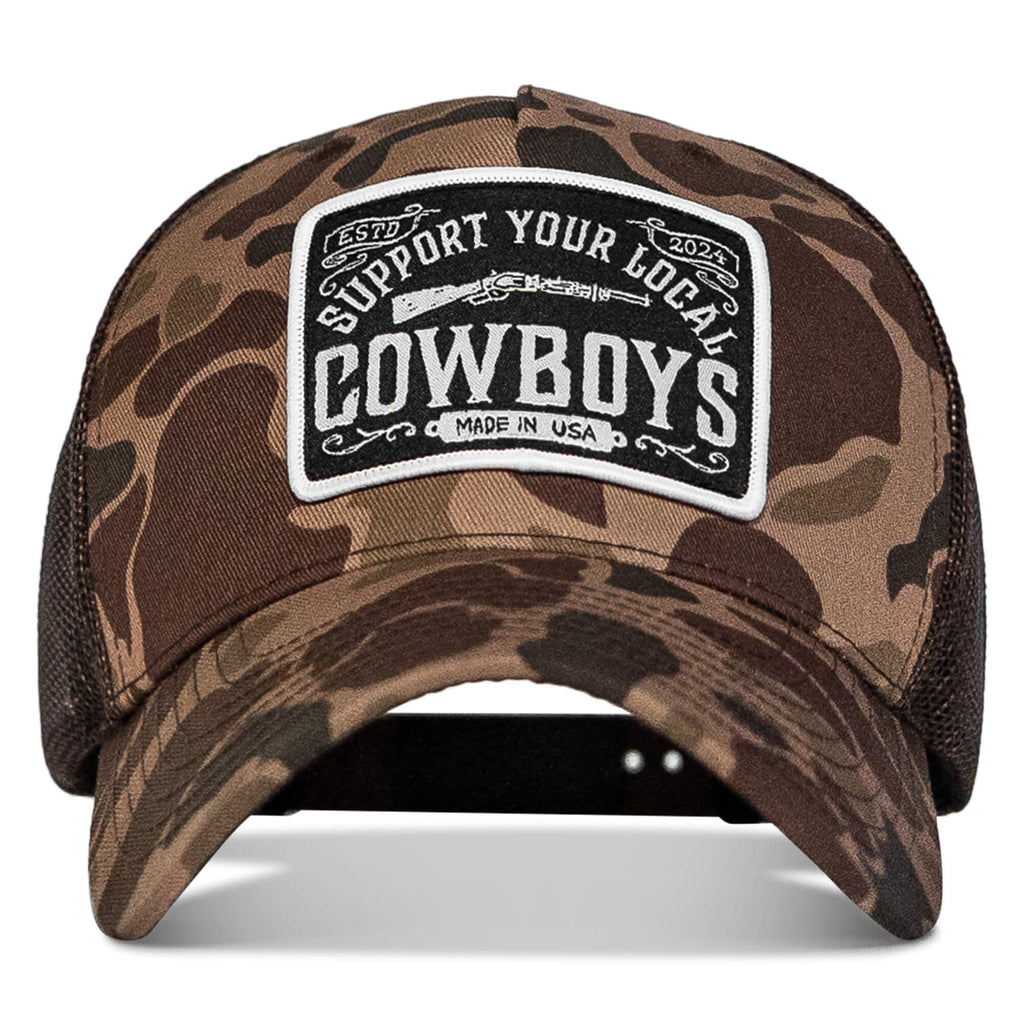 Support Your Local Cowboys Patch Snapback Hat