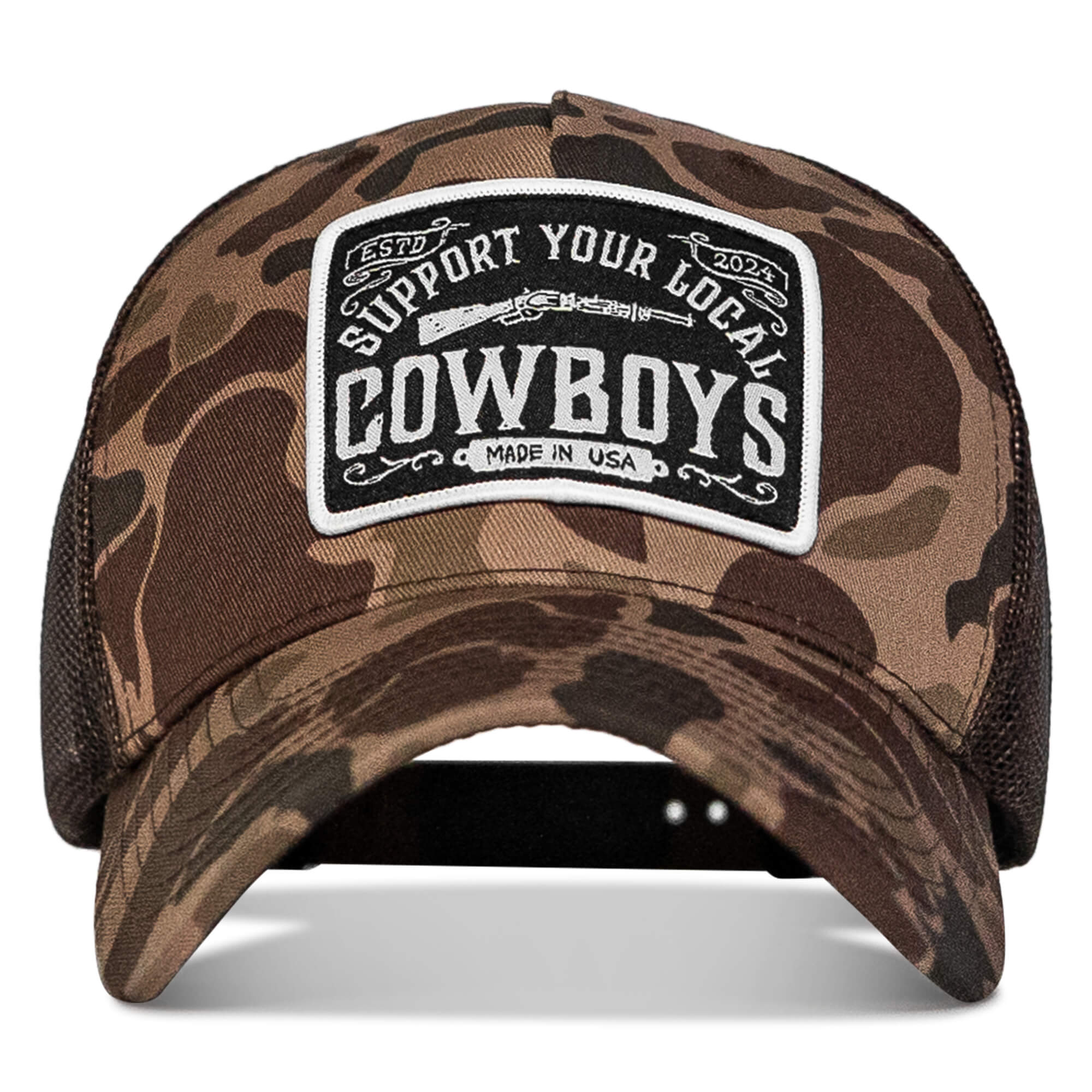 Support Your Local Cowboys Patch Snapback Hat