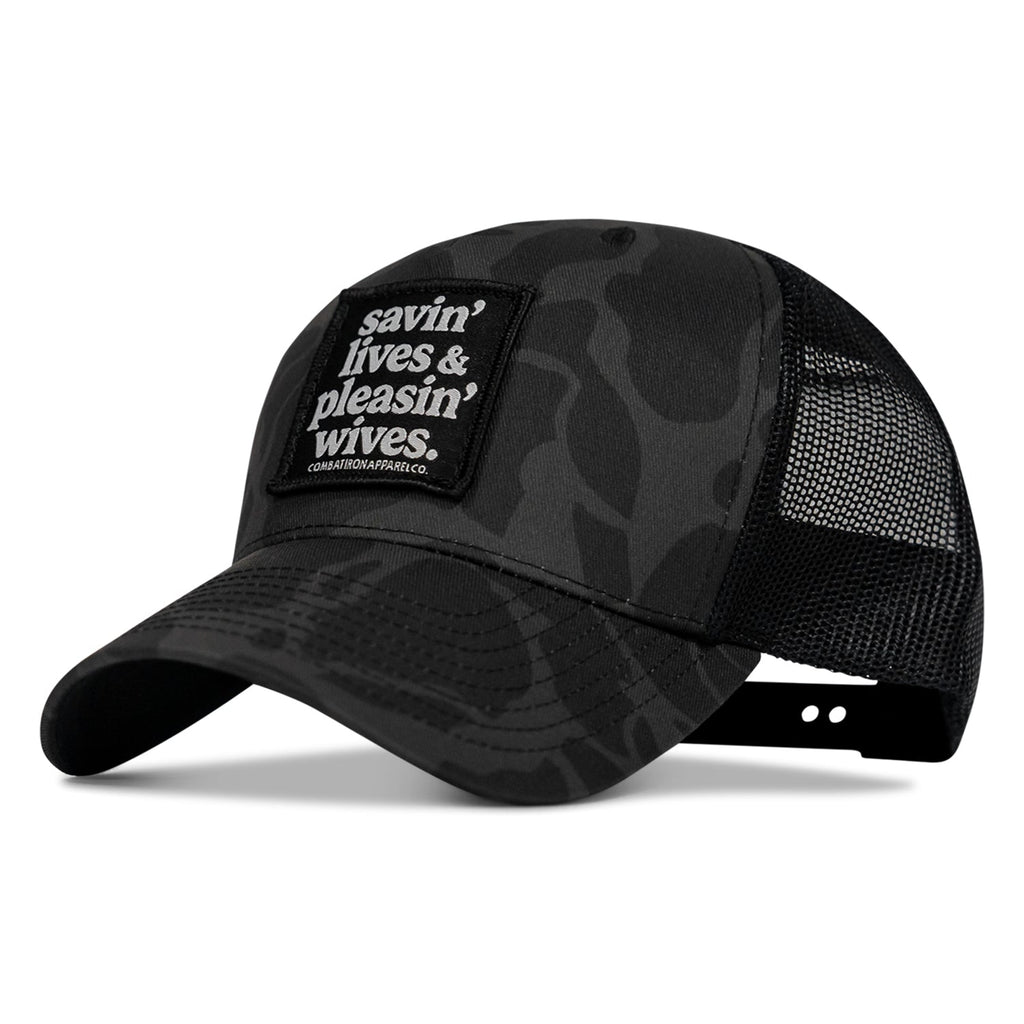 SAVIN' LIVES & PLEASIN' WIVES Patch SnapBack Hat