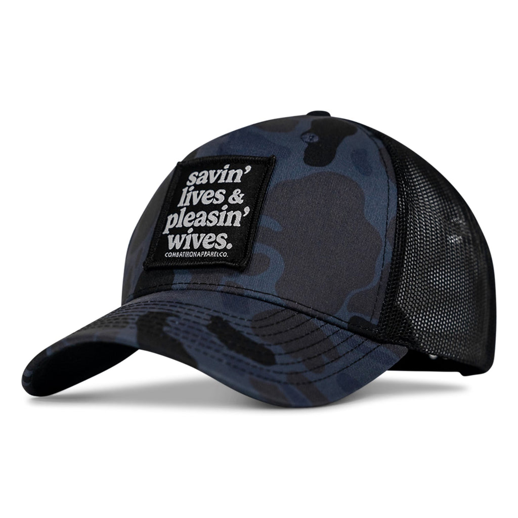 SAVIN' LIVES & PLEASIN' WIVES Patch SnapBack Hat