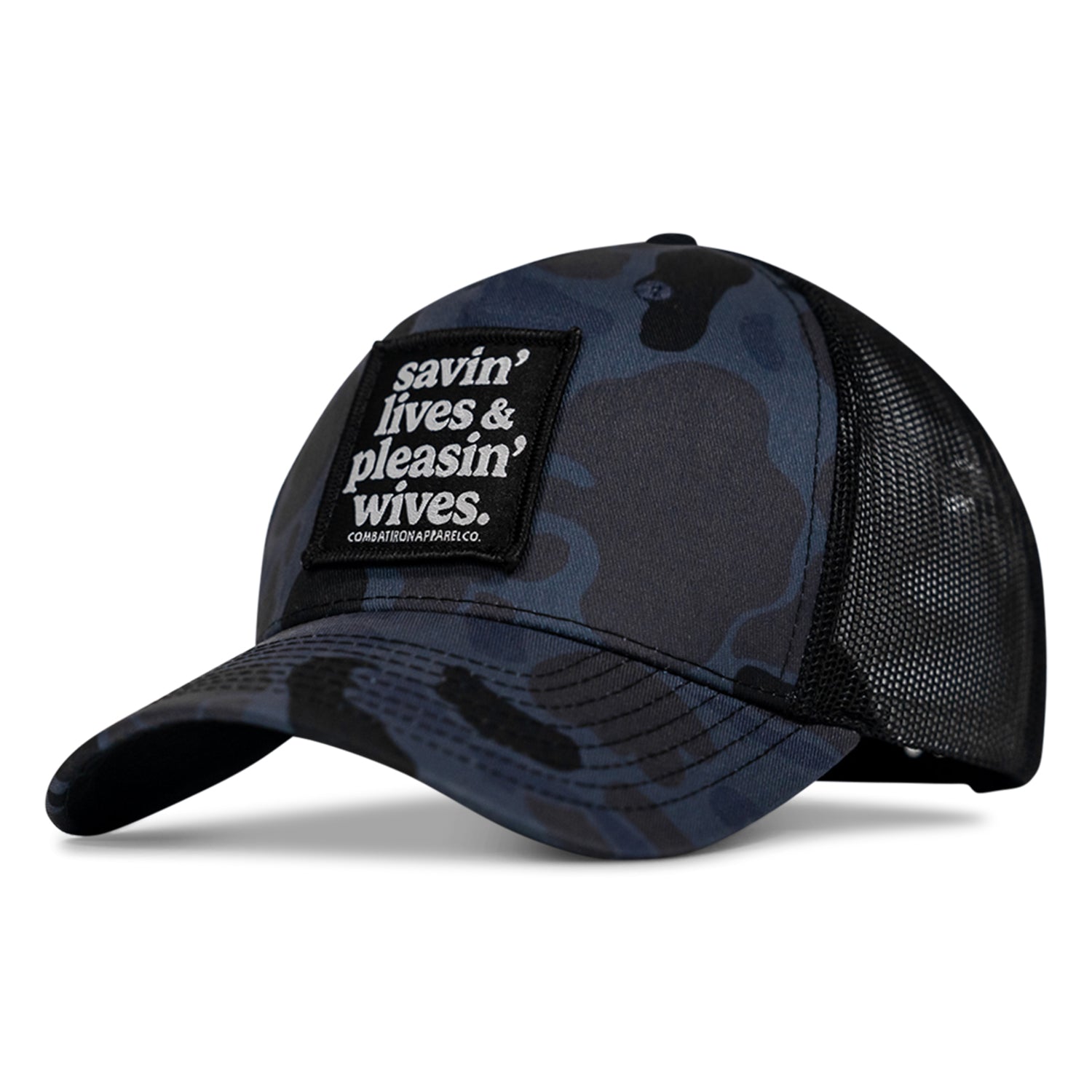 SAVIN' LIVES & PLEASIN' WIVES Patch SnapBack Hat