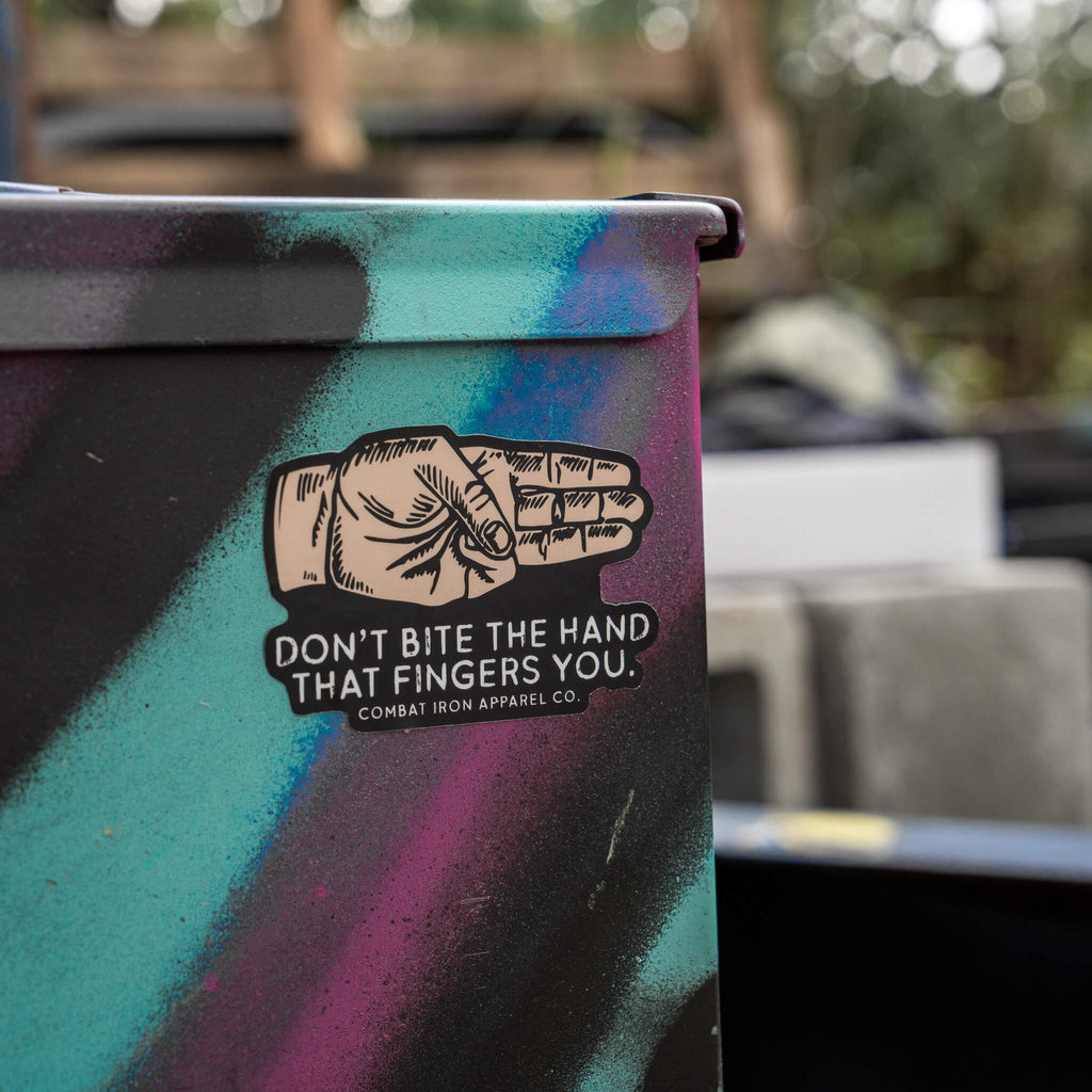 Don't Bite The Hand That Fingers You Decal