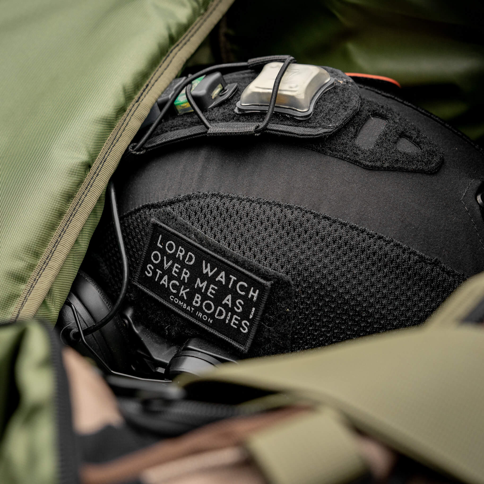 Lord Watch Over Me As I Stack Bodies Soft Velcro Patch