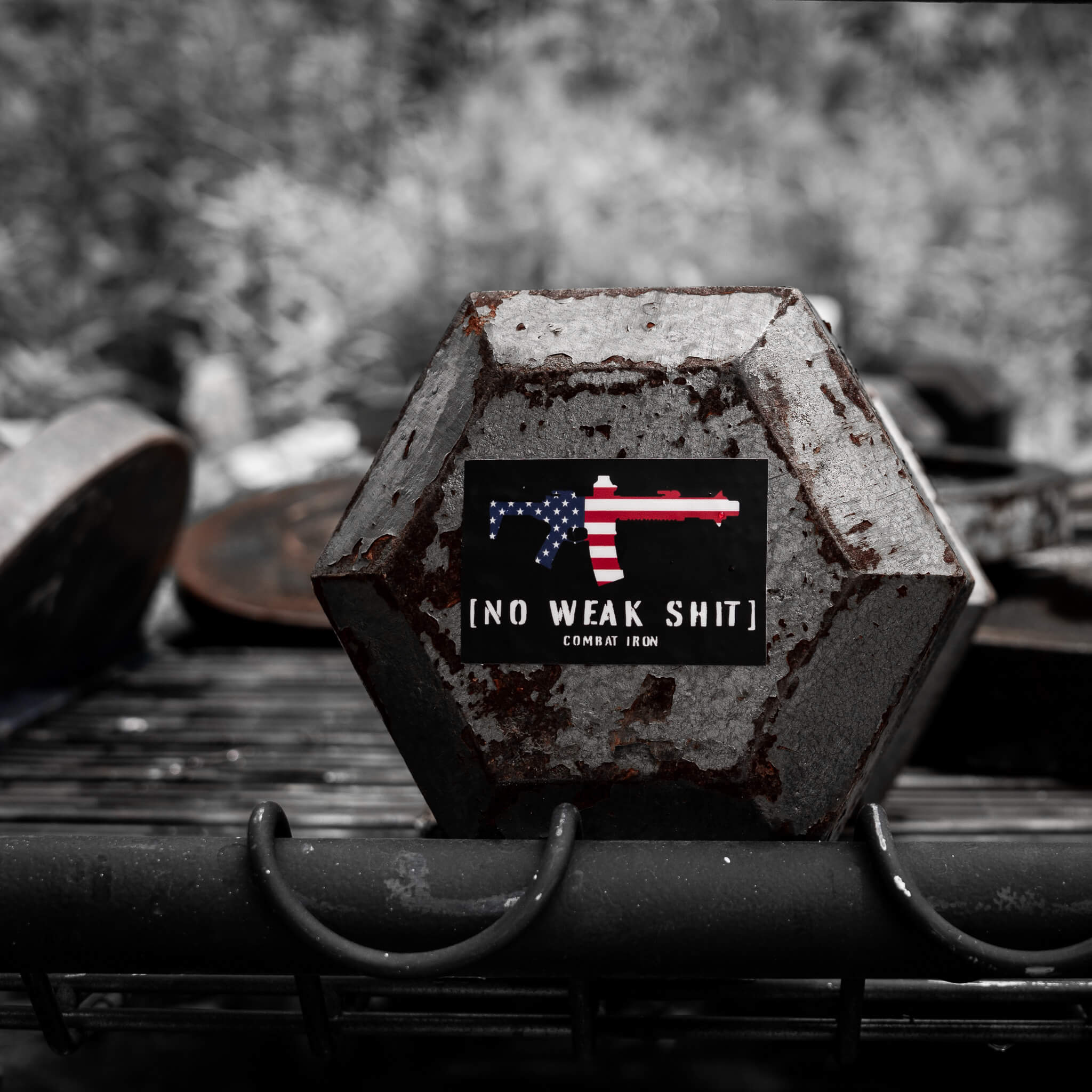 No Weak Shit USA Decal