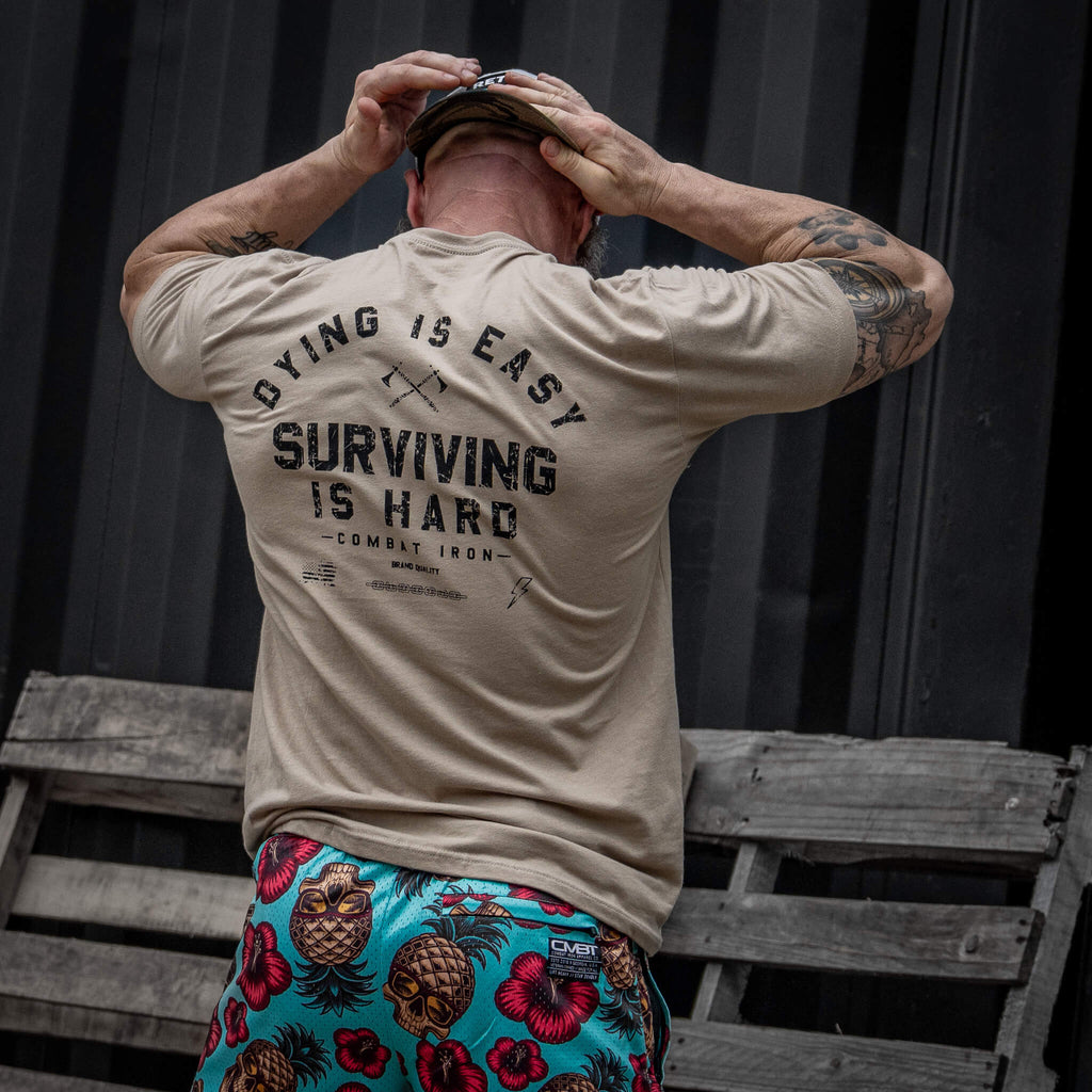 Dying is Easy. Surviving Is Hard Men's T-Shirt
