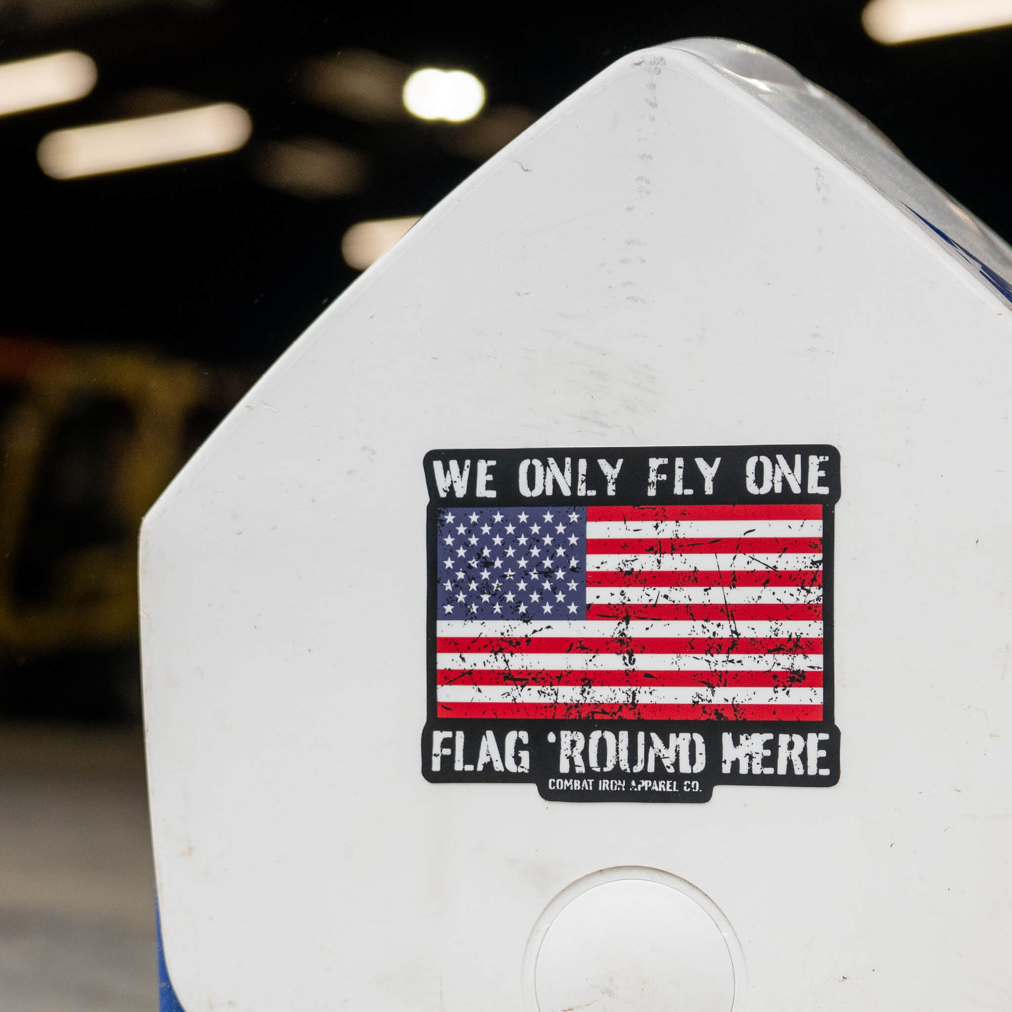 We Only Fly One Flag 'Round Here Decal
