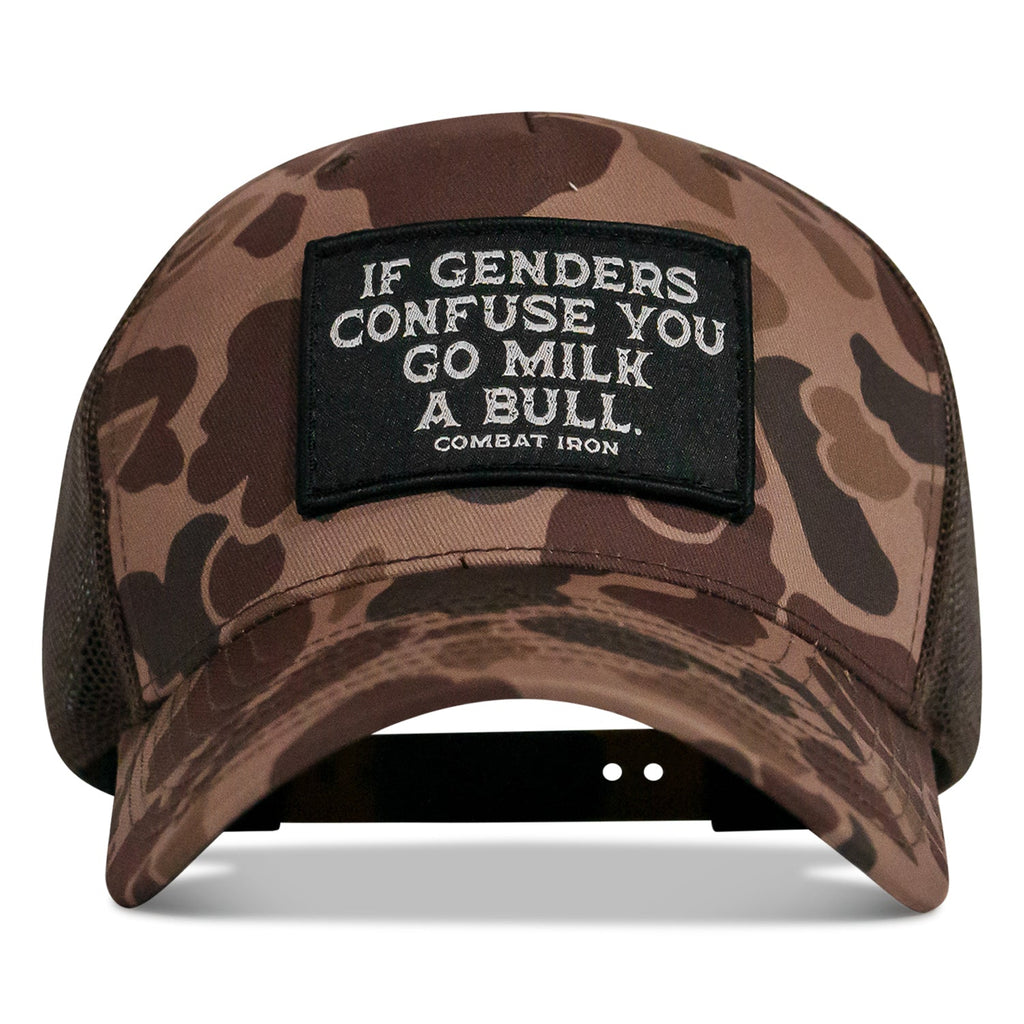 If Genders Confuse You, Go Milk A Bull Patch Snapback Hat
