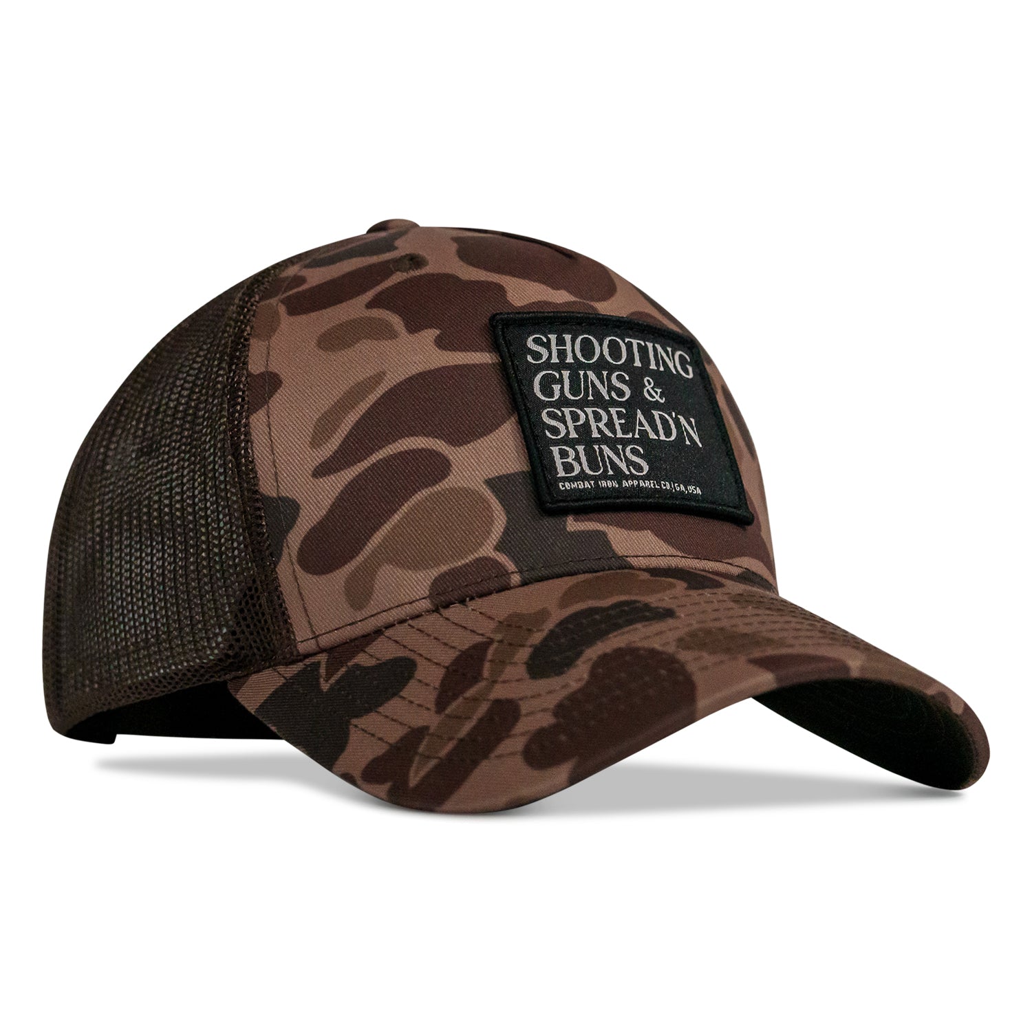 Shooting Guns & Spread'n Buns Patch Snapback Hat