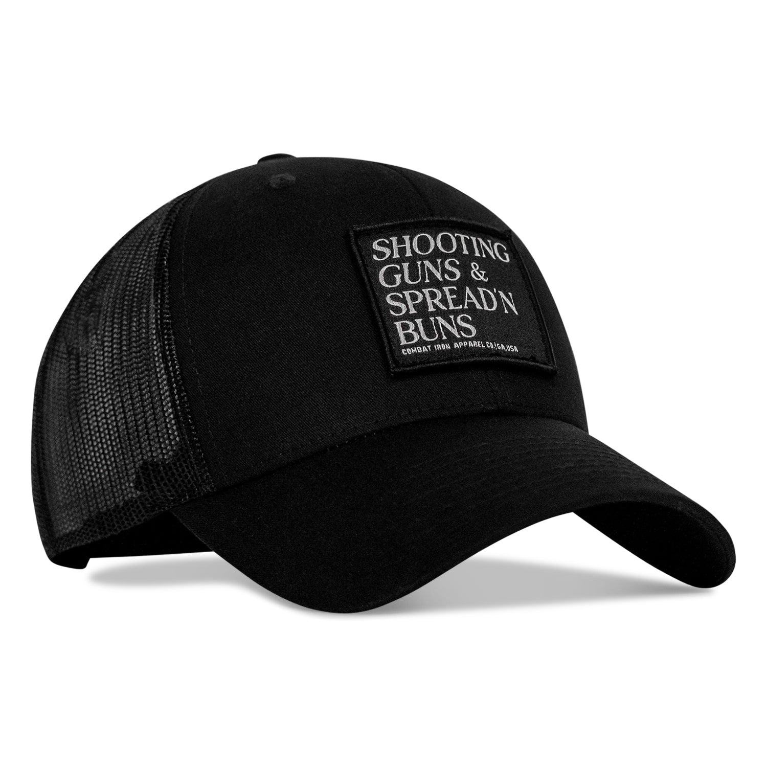 Shooting Guns & Spread'n Buns Patch Snapback Hat