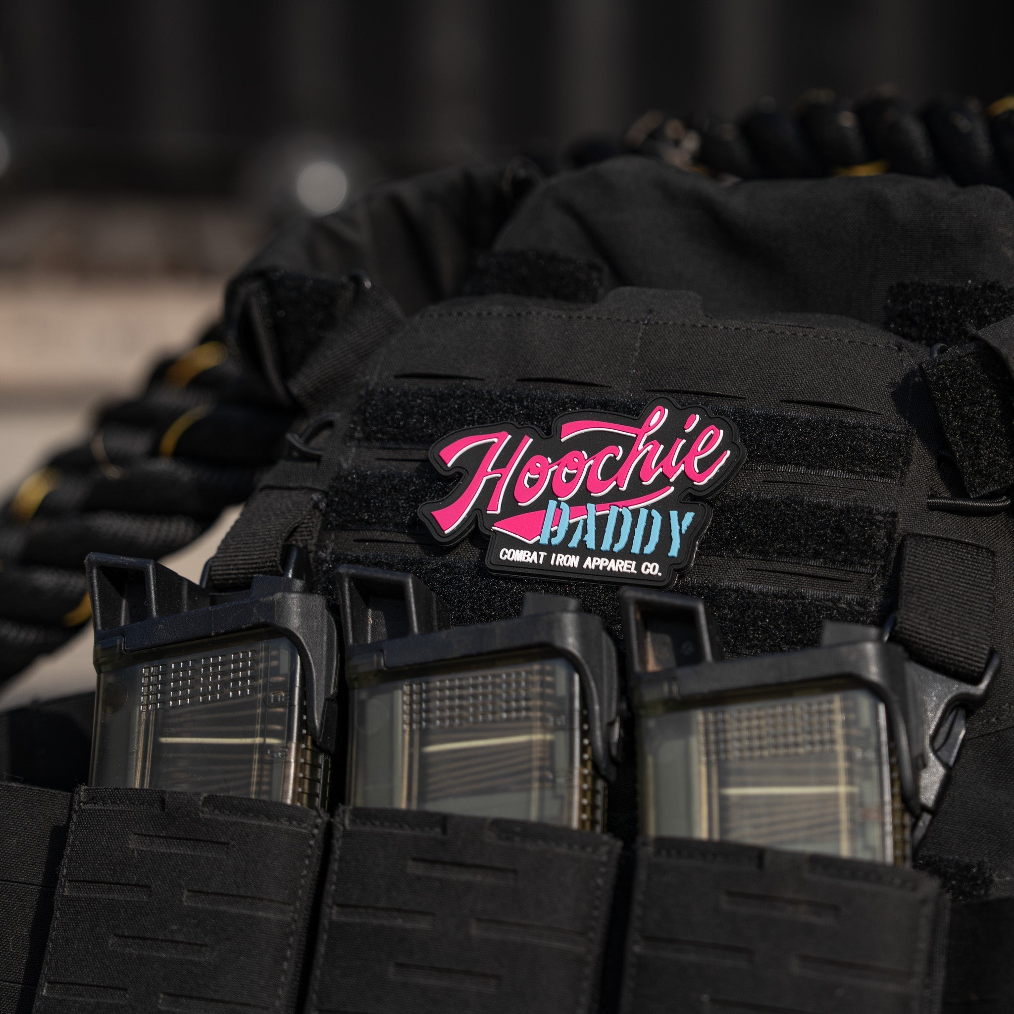 Hoochie Daddy Retro Script PVC Patch