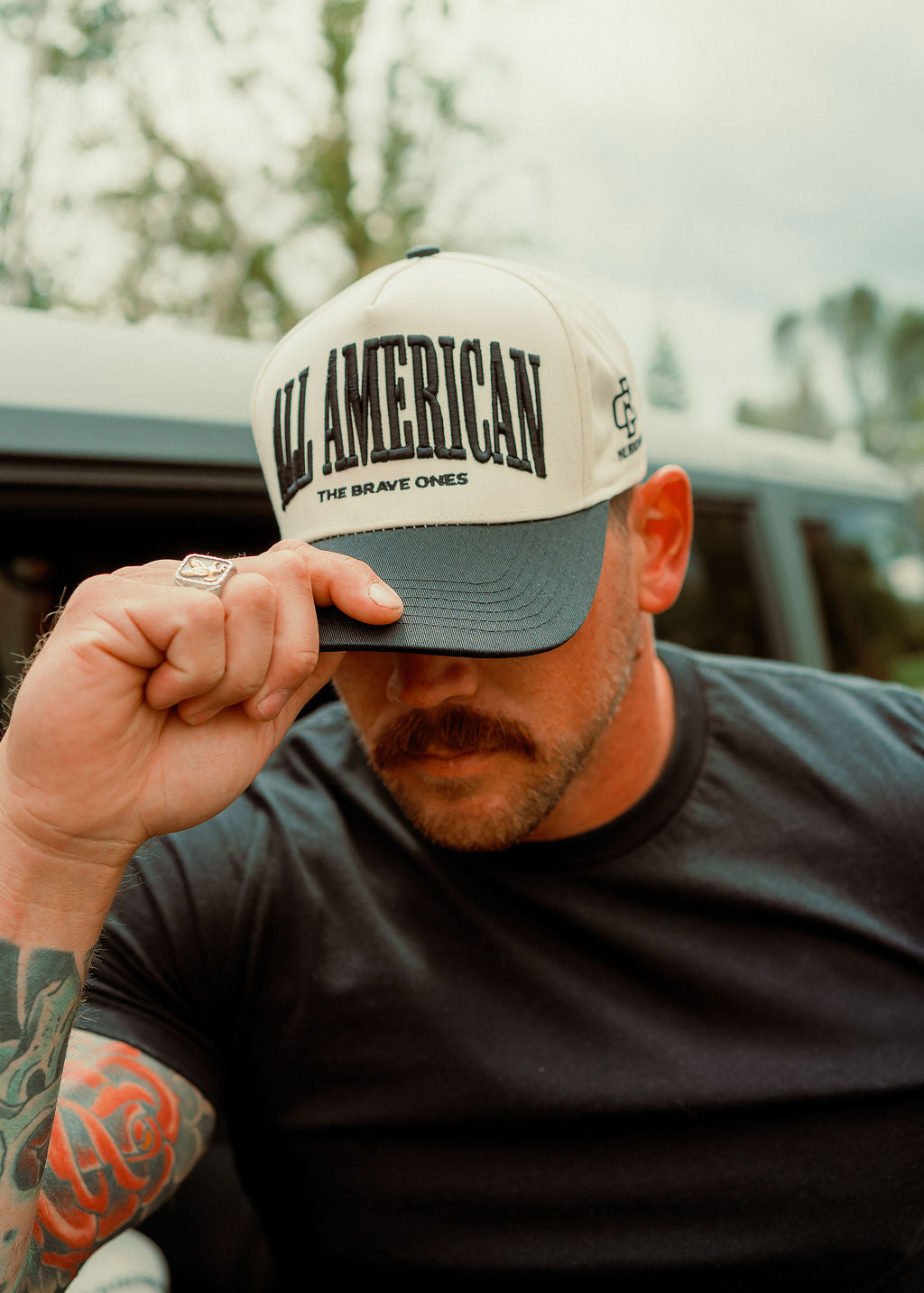 The All American Snapback – Black/Cream | The Brave Ones