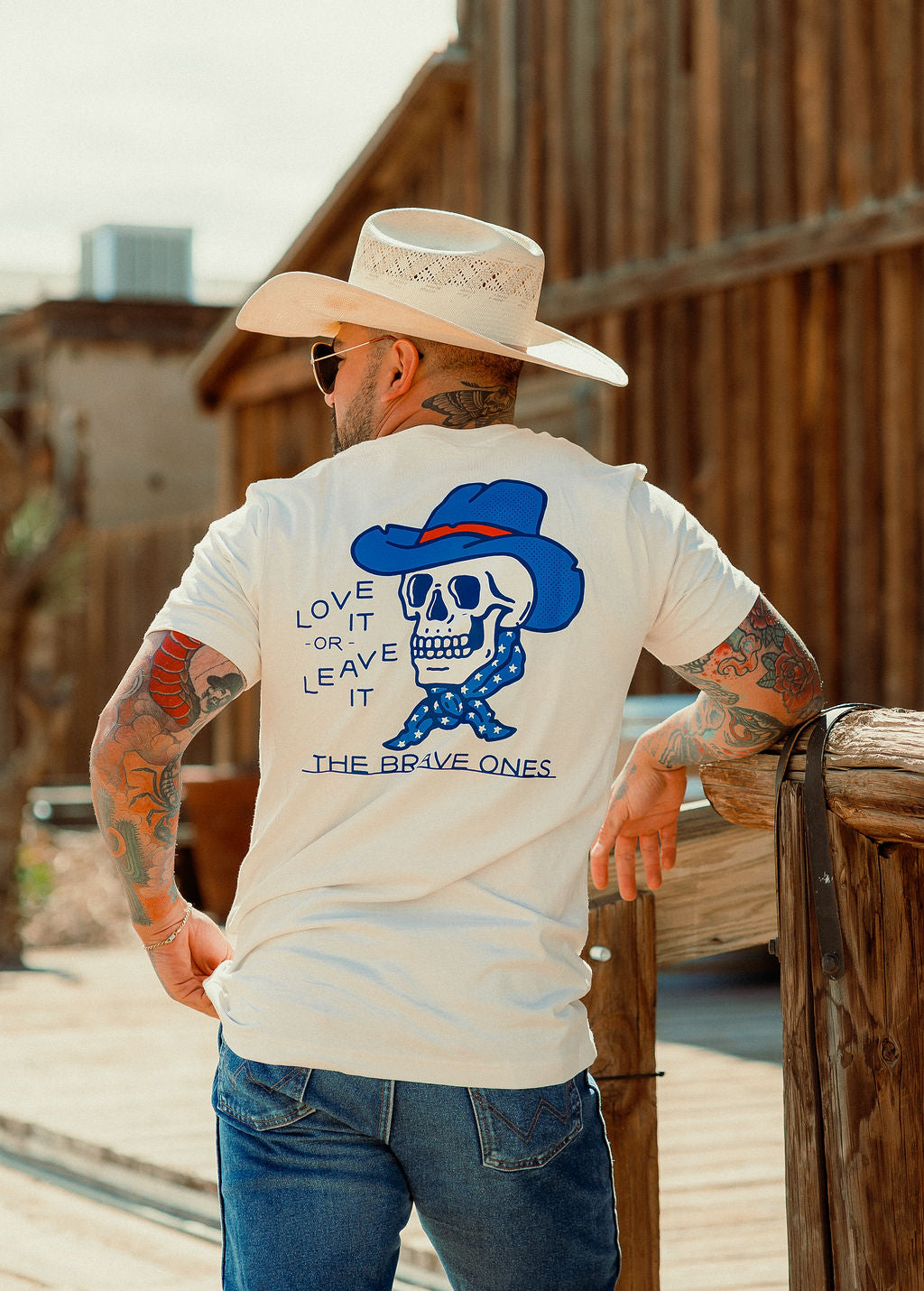 Ride or Step Aside T-Shirt - White | The Brave Ones