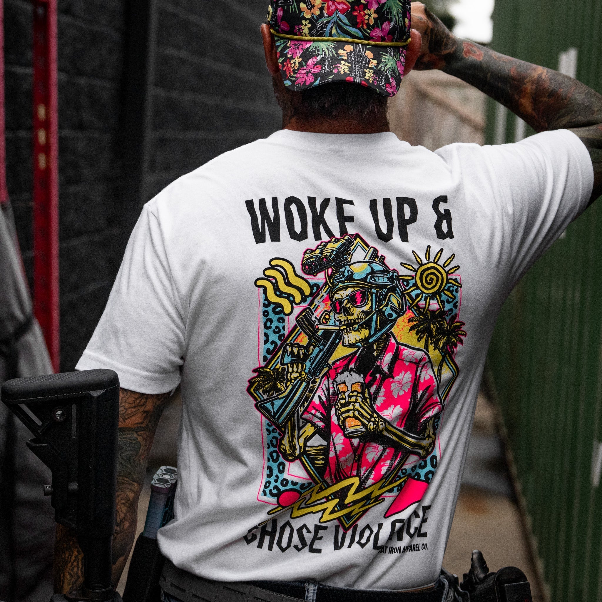 Woke Up & Chose Violence Men's T-Shirt