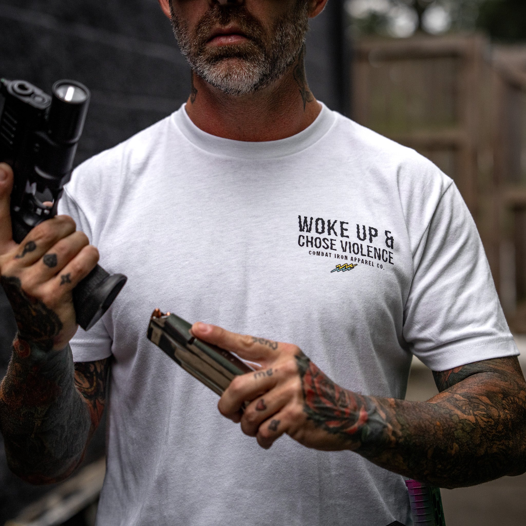 Woke Up & Chose Violence Men's T-Shirt