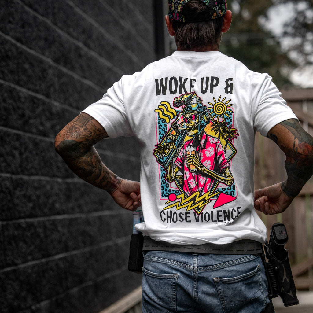Woke Up & Chose Violence Men's T-Shirt