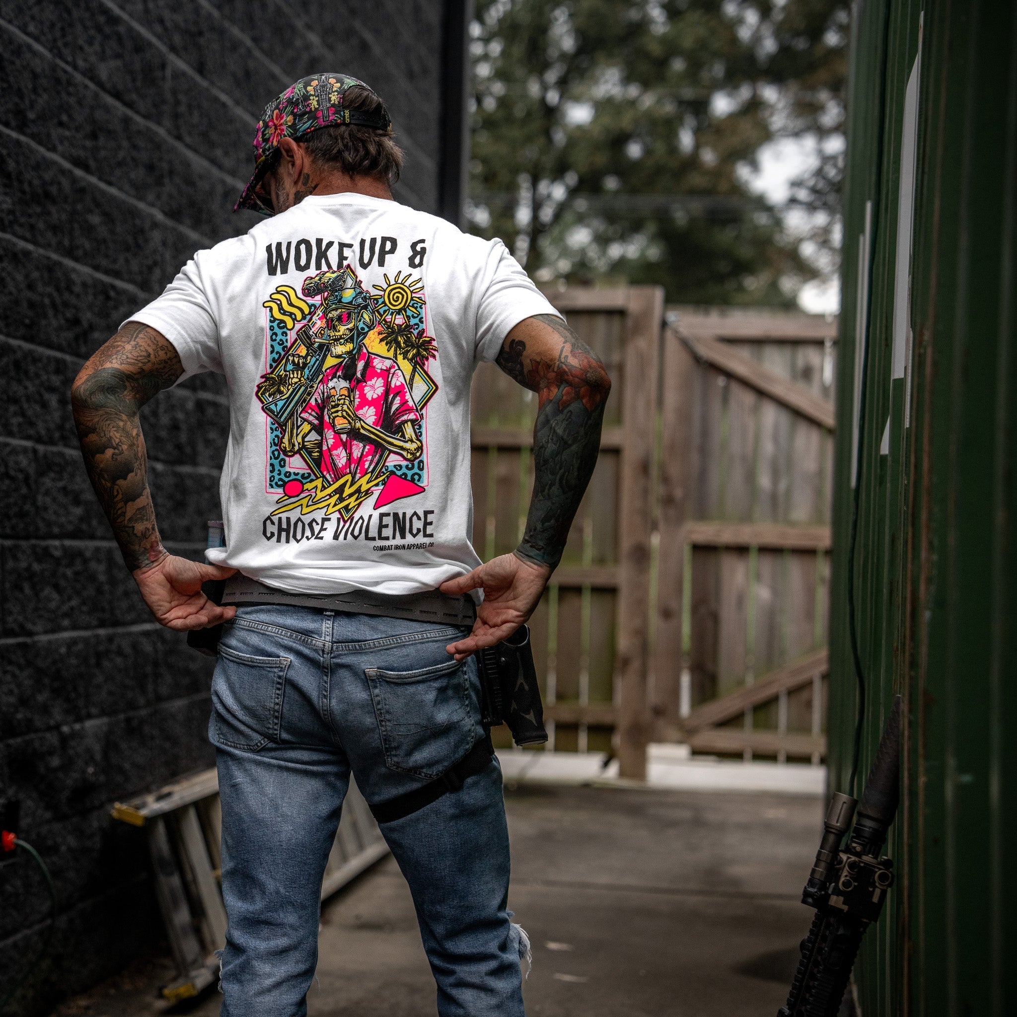 Woke Up & Chose Violence Men's T-Shirt