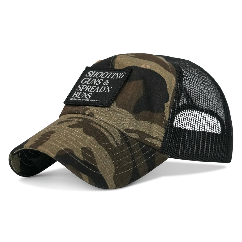 Shooting Guns and Spreading Buns Patch Ripstop Hat