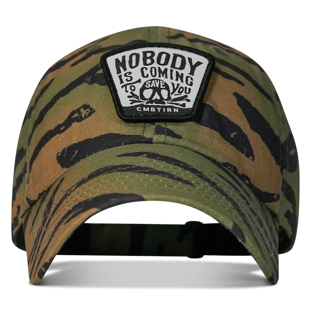 Nobody Is Coming To Save You Skull Patch RipStop Low Pro Operator Hat