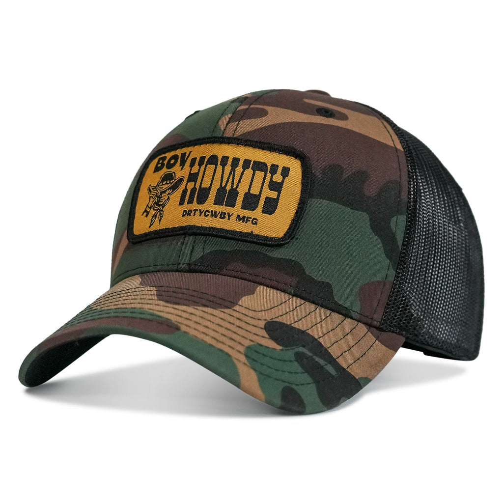 Boy Howdy Western Patch Snapback Hat