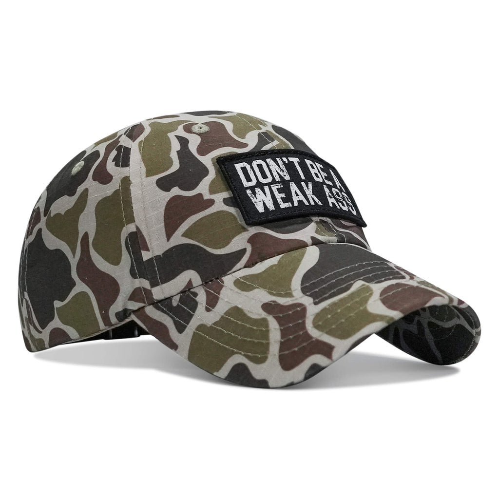 Don't Be A Weak Ass Patch Low Profile RipStop Hat
