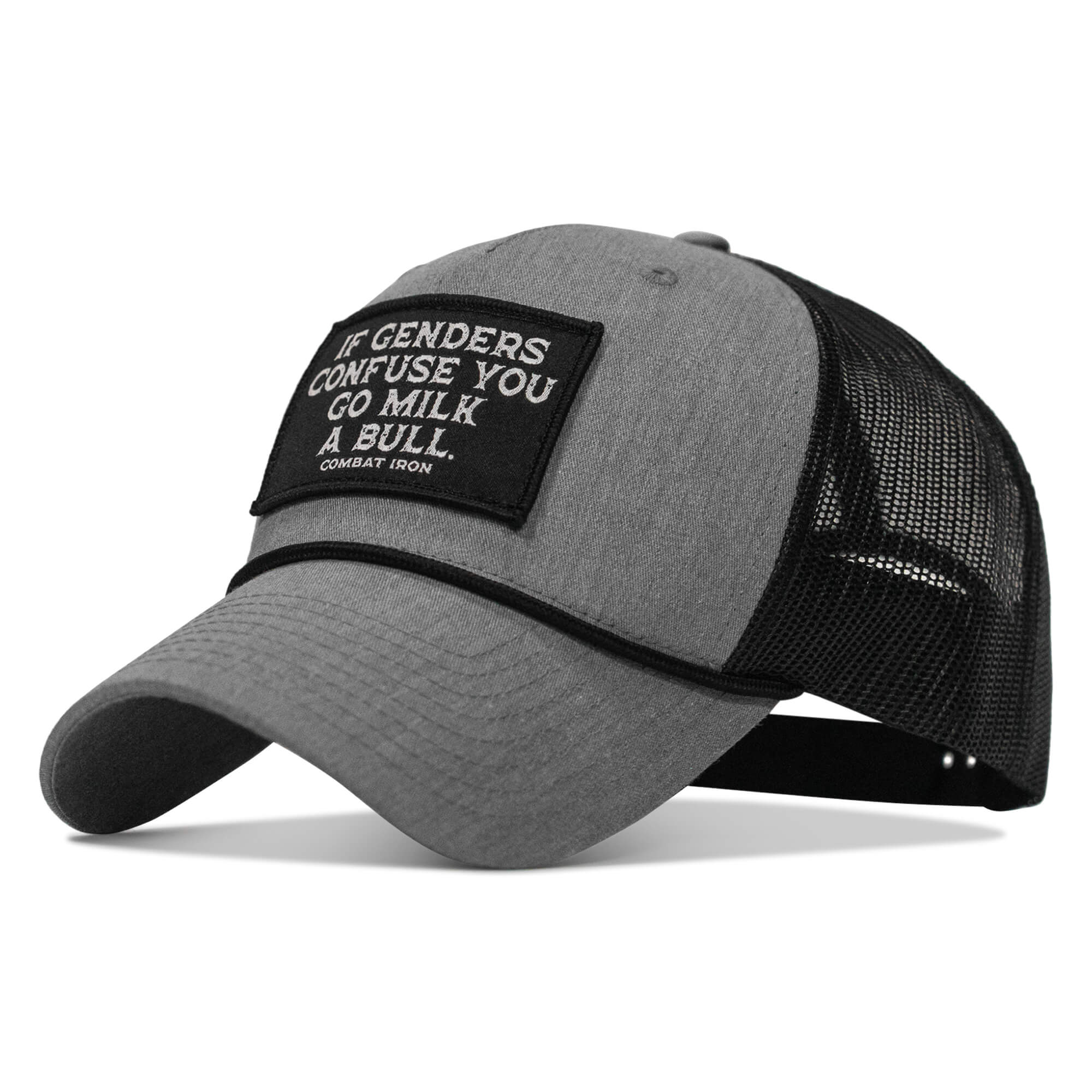 If Gender Confuses You Go Milk A Bull Patch Rope Snapback Hat