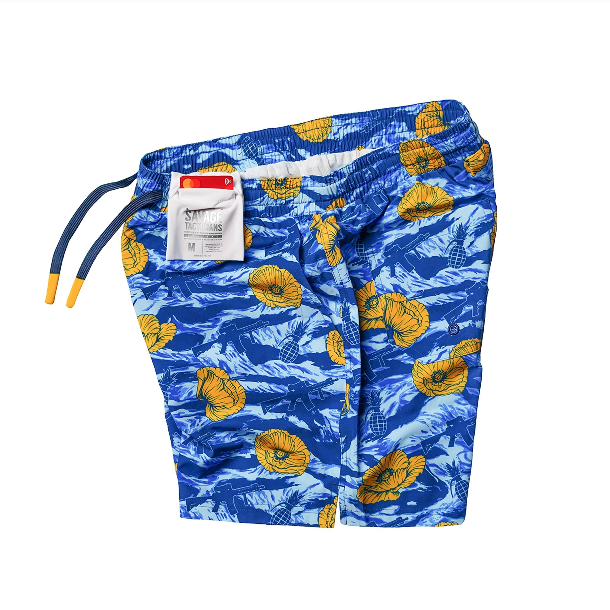 Swim Trunks - Tiger Stripe Blue