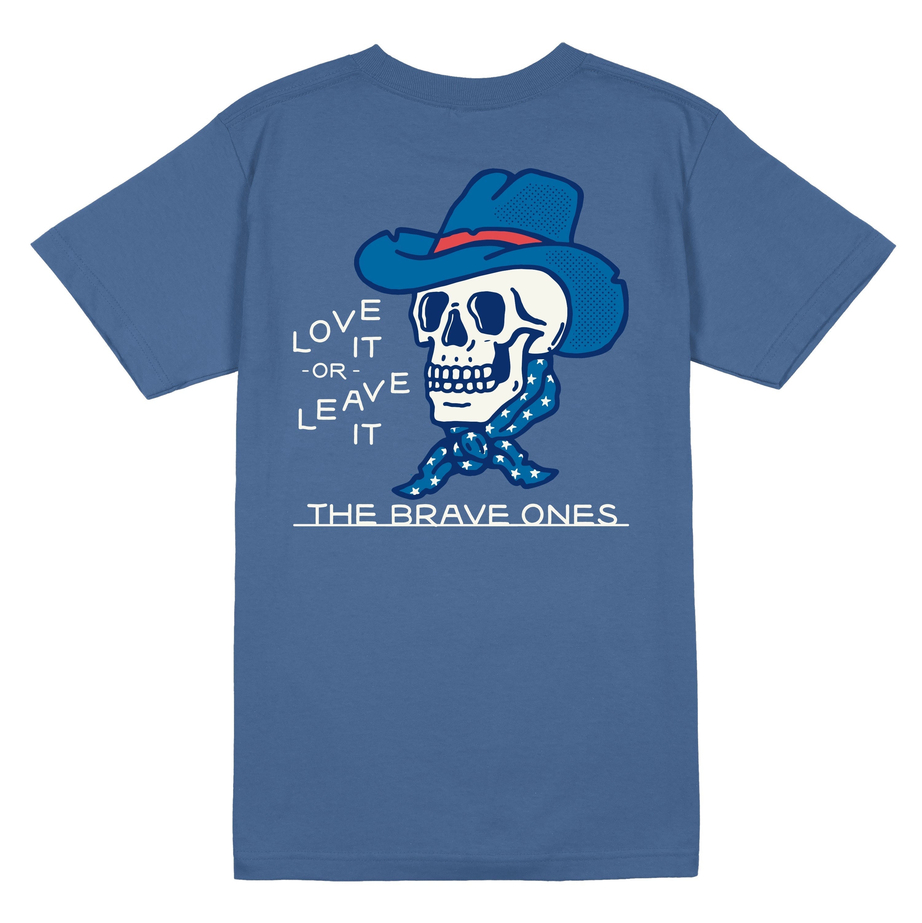 Ride or Step Aside T-Shirt - Blue | The Brave Ones