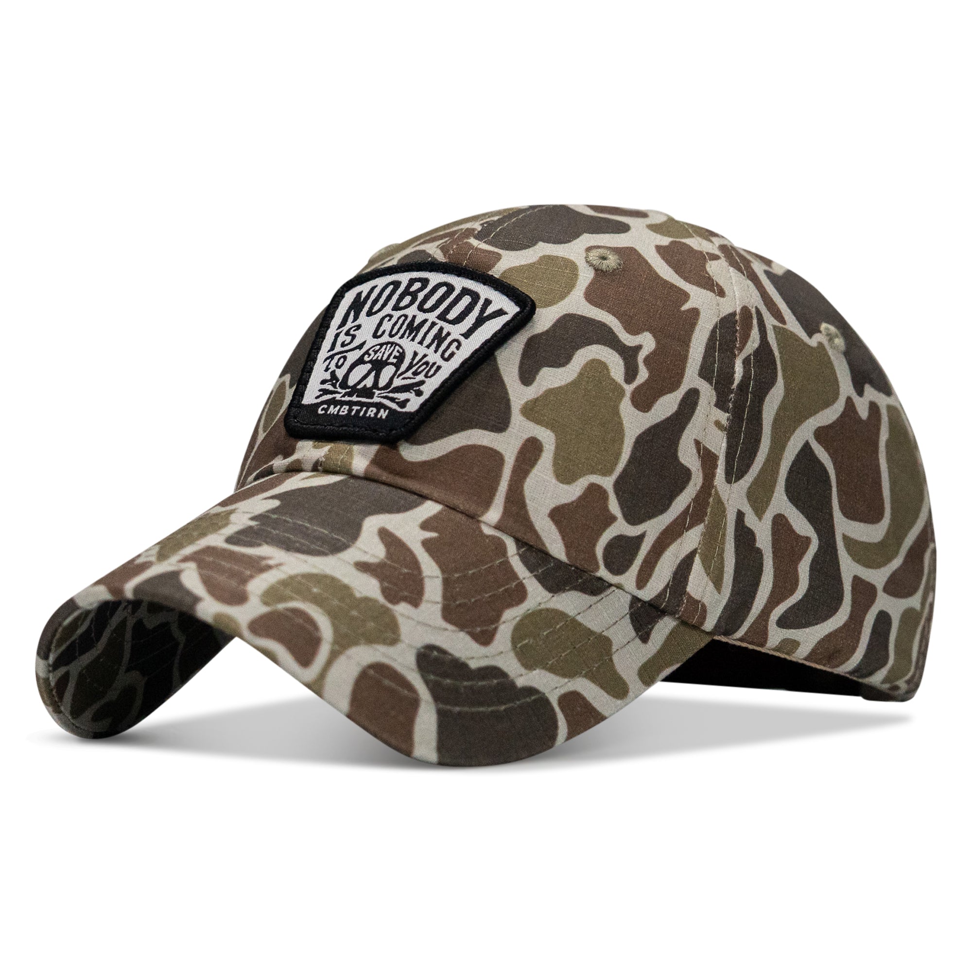Nobody Is Coming To Save You Skull Patch RipStop Low Pro Operator Hat