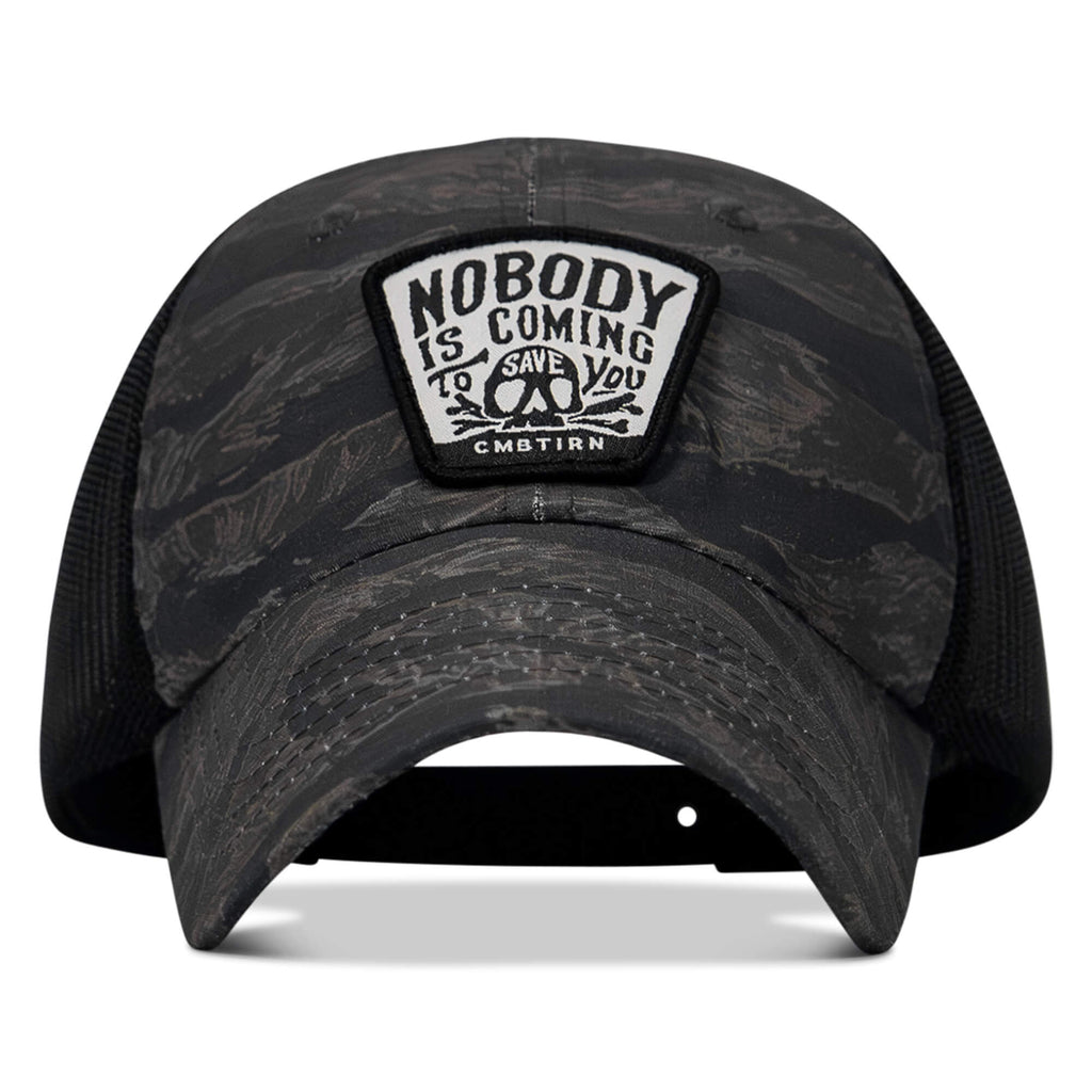 Nobody Is Coming To Save You Skull Patch RipStop Low Pro Operator Hat